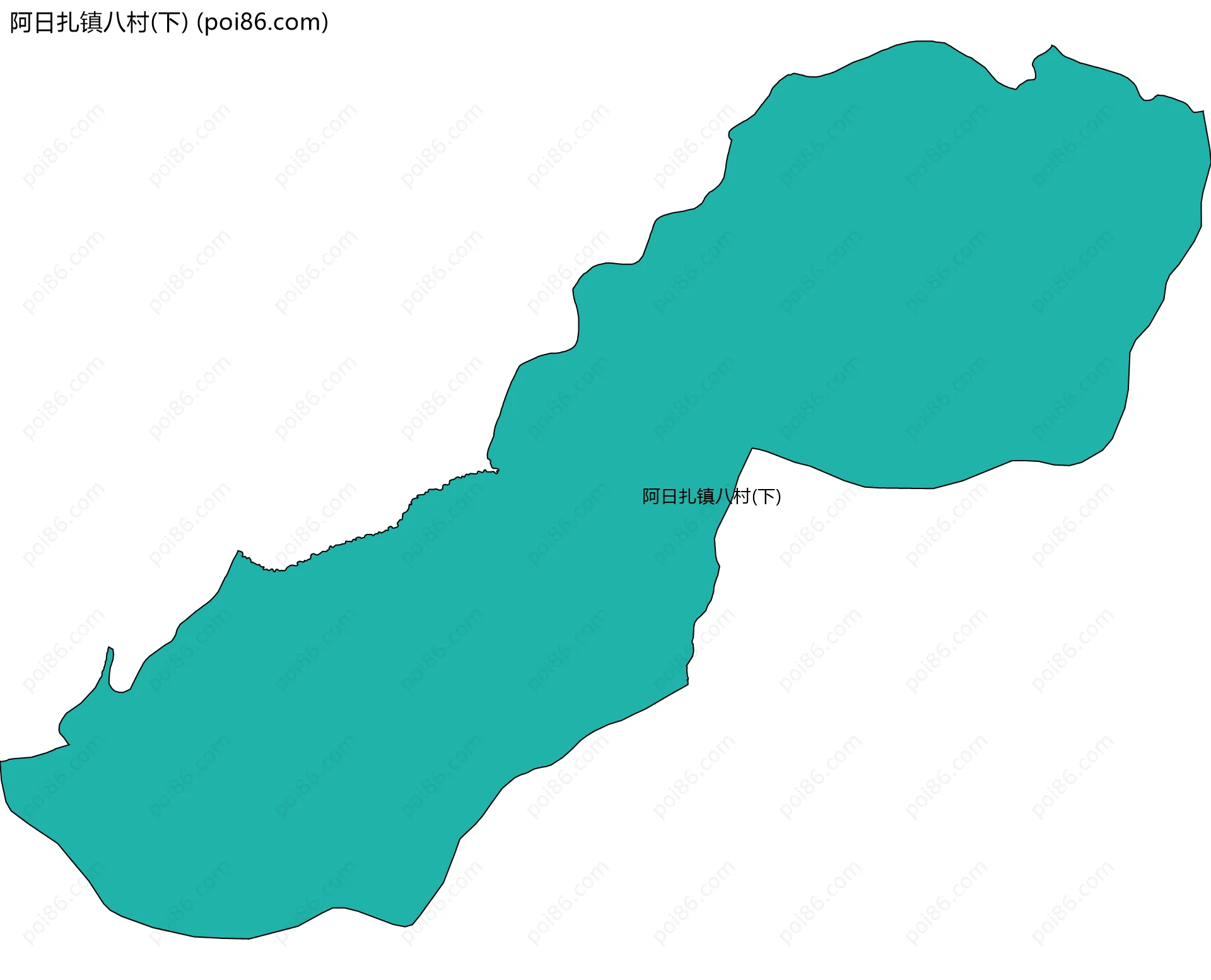 阿日扎镇八村(下)边界地图