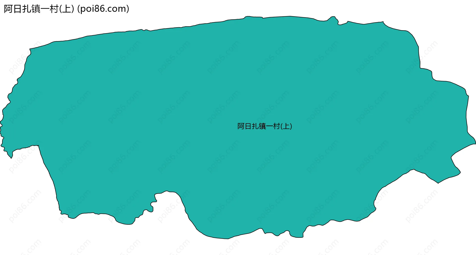 阿日扎镇一村(上)边界地图