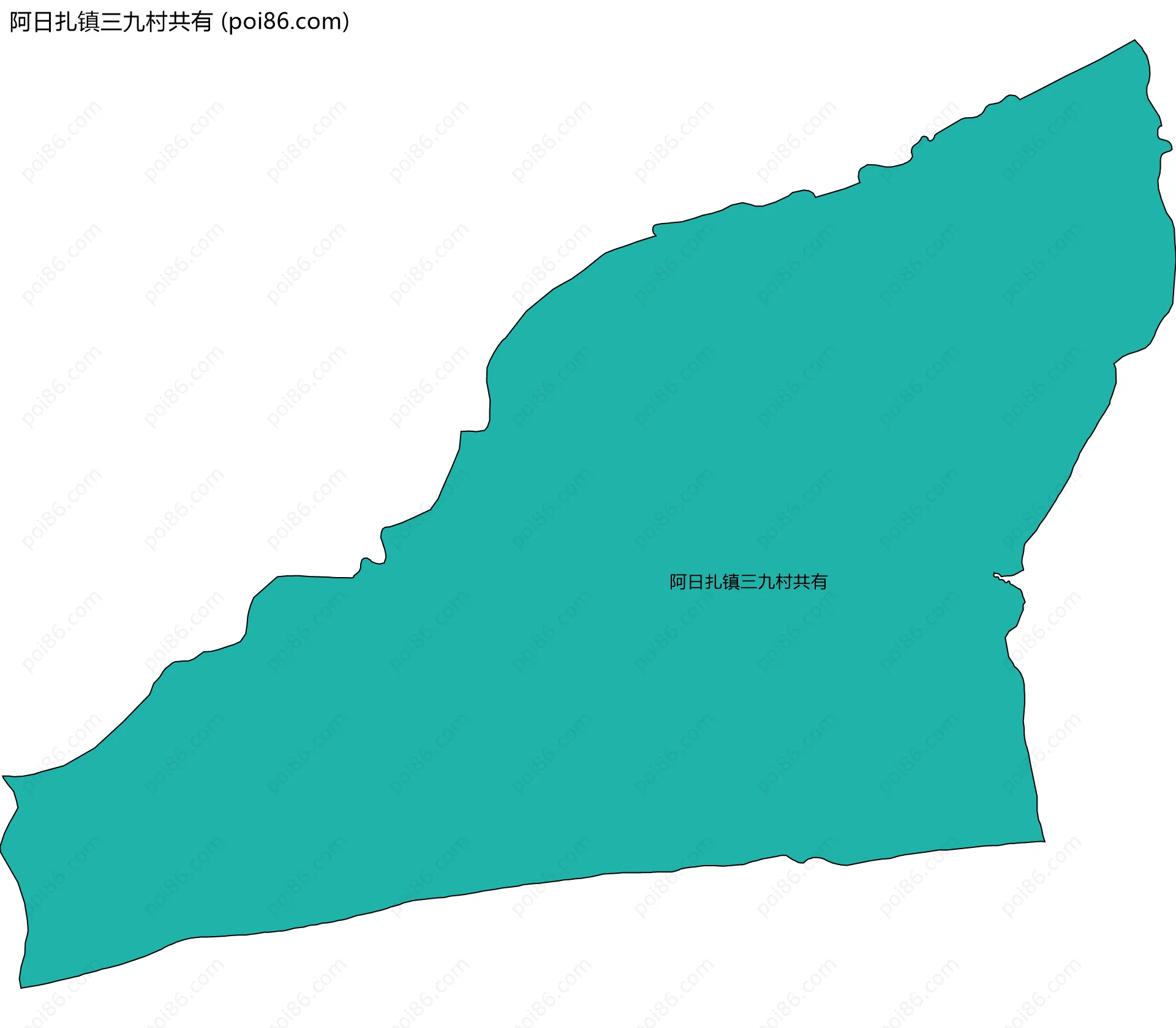阿日扎镇三九村共有边界地图