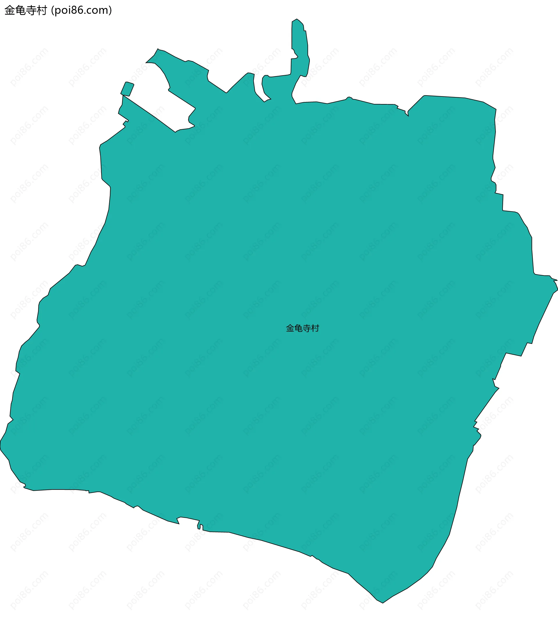 金龟寺村边界地图