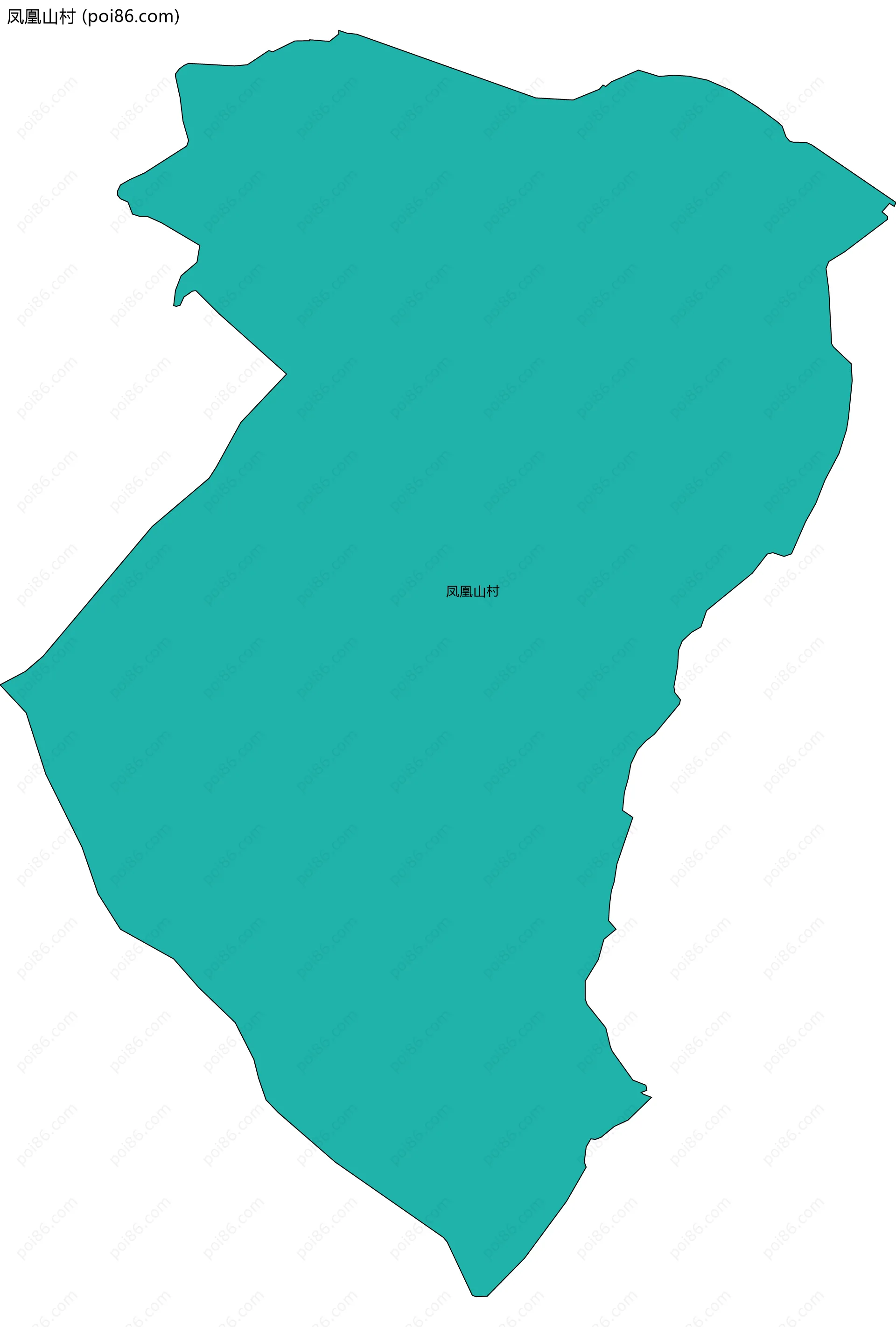 凤凰山村边界地图