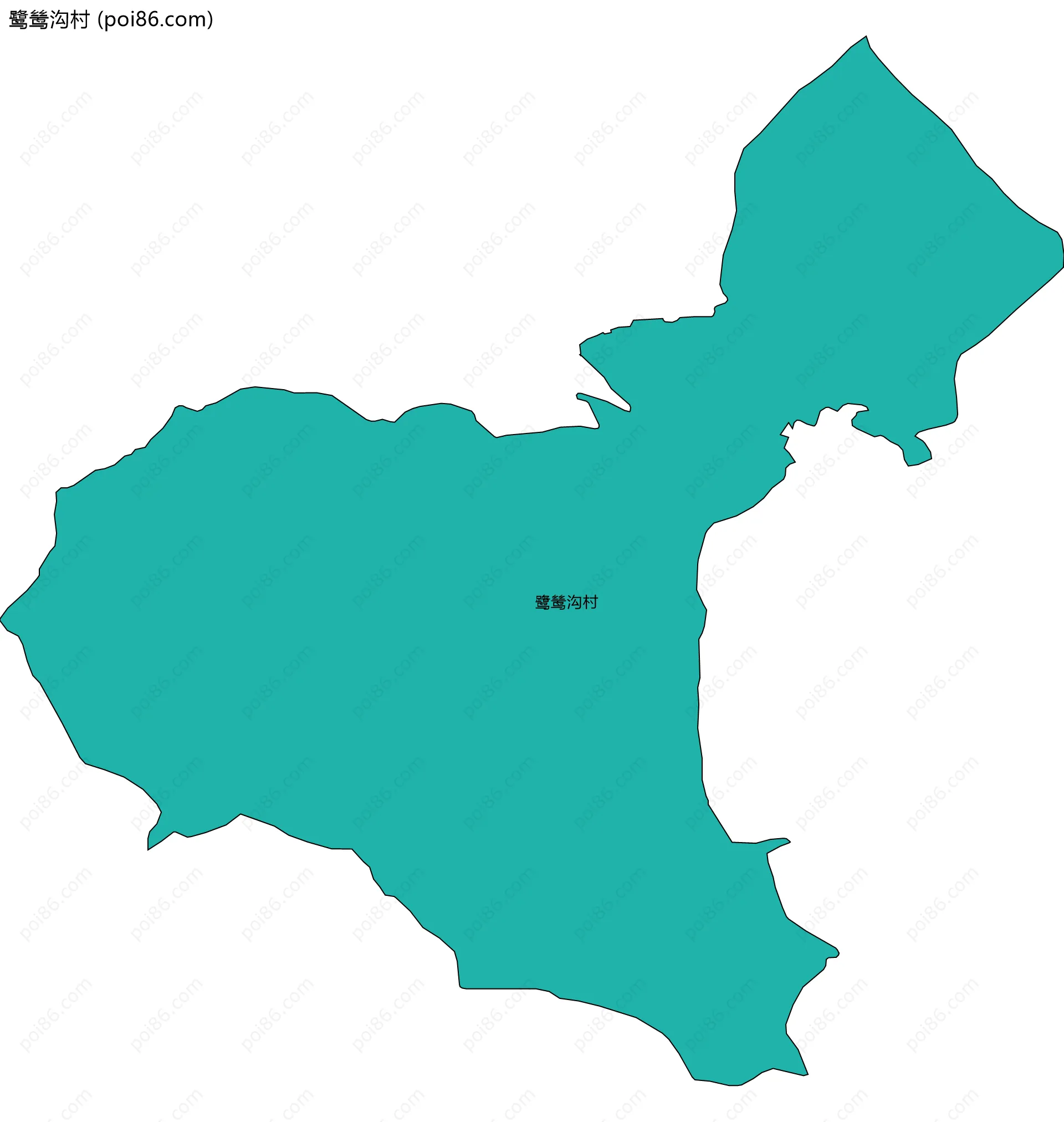 鹭鸶沟村边界地图