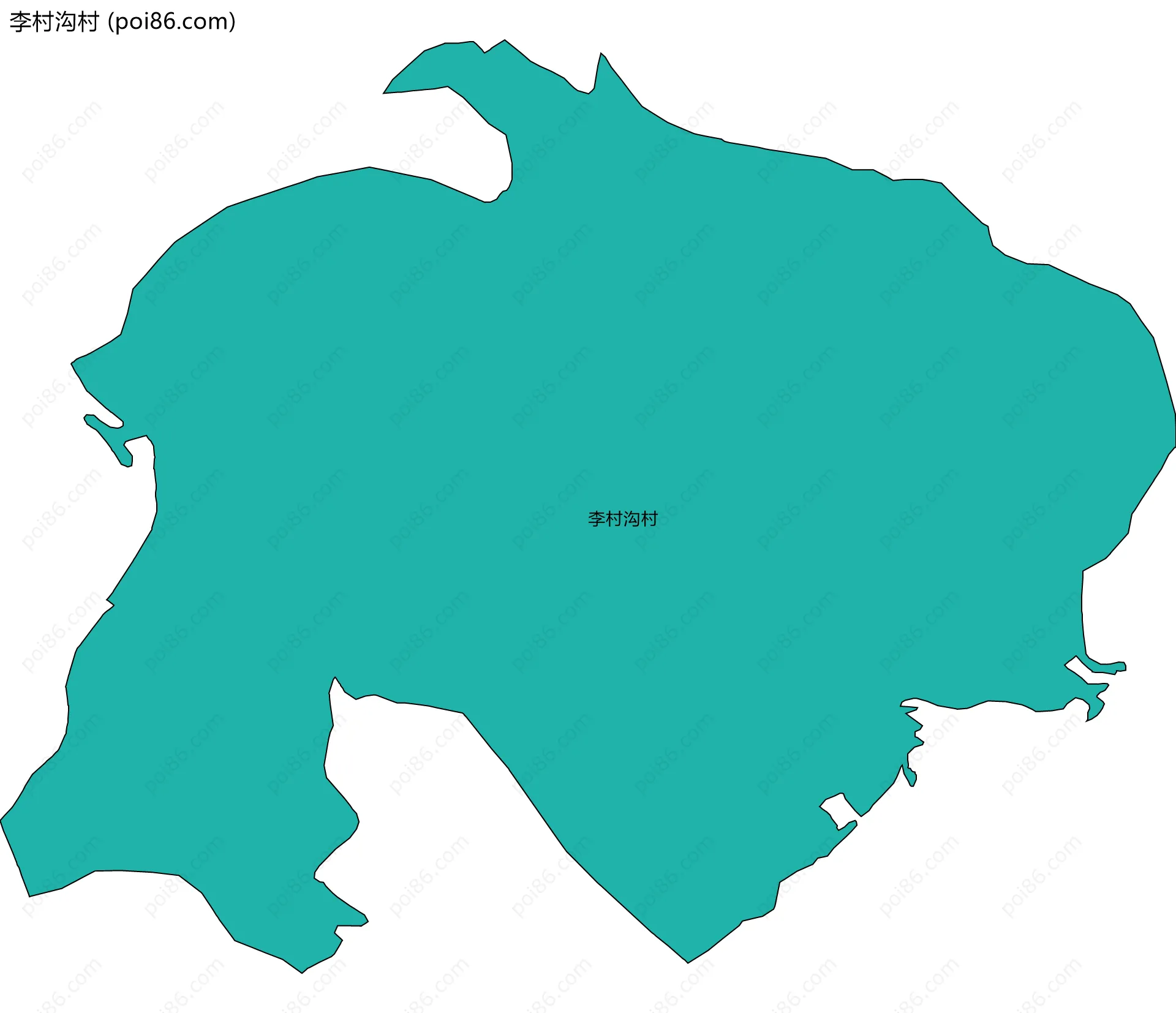 李村沟村边界地图