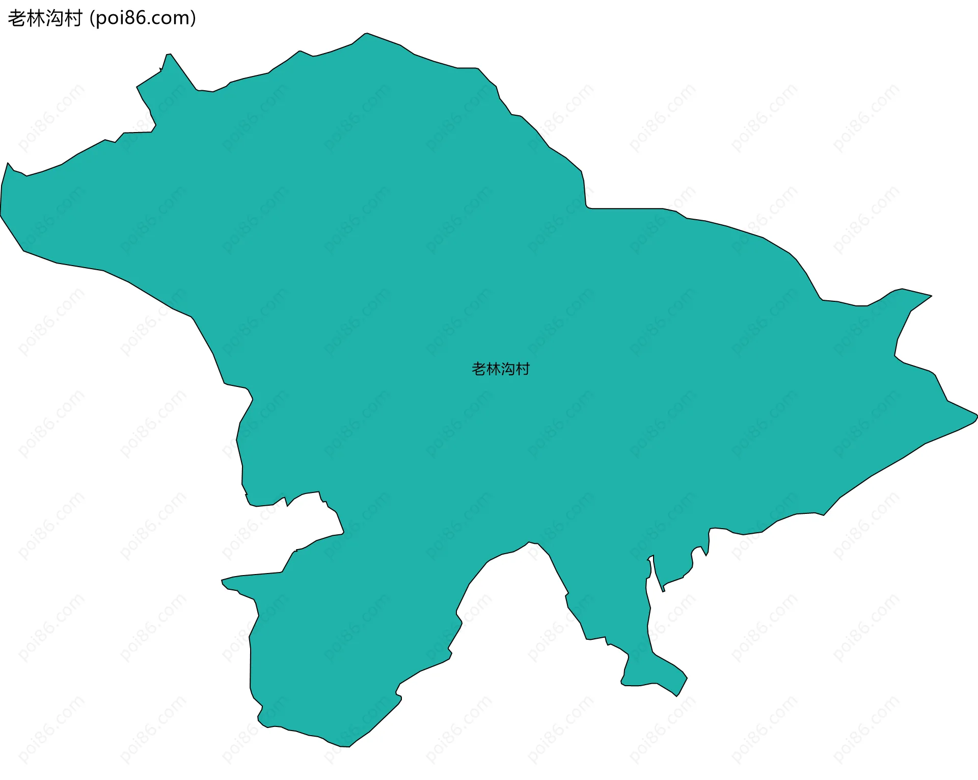 老林沟村边界地图