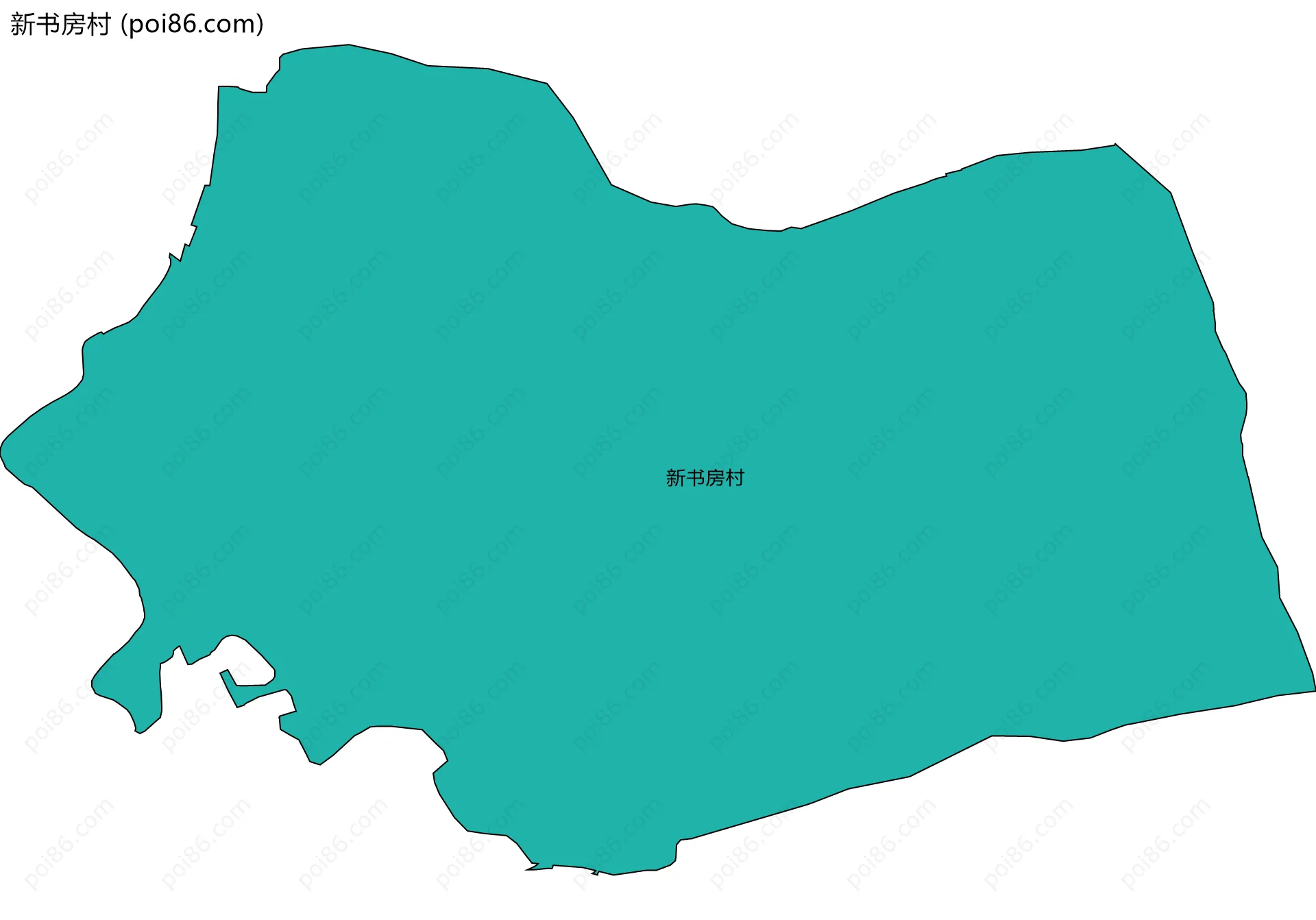 新书房村边界地图
