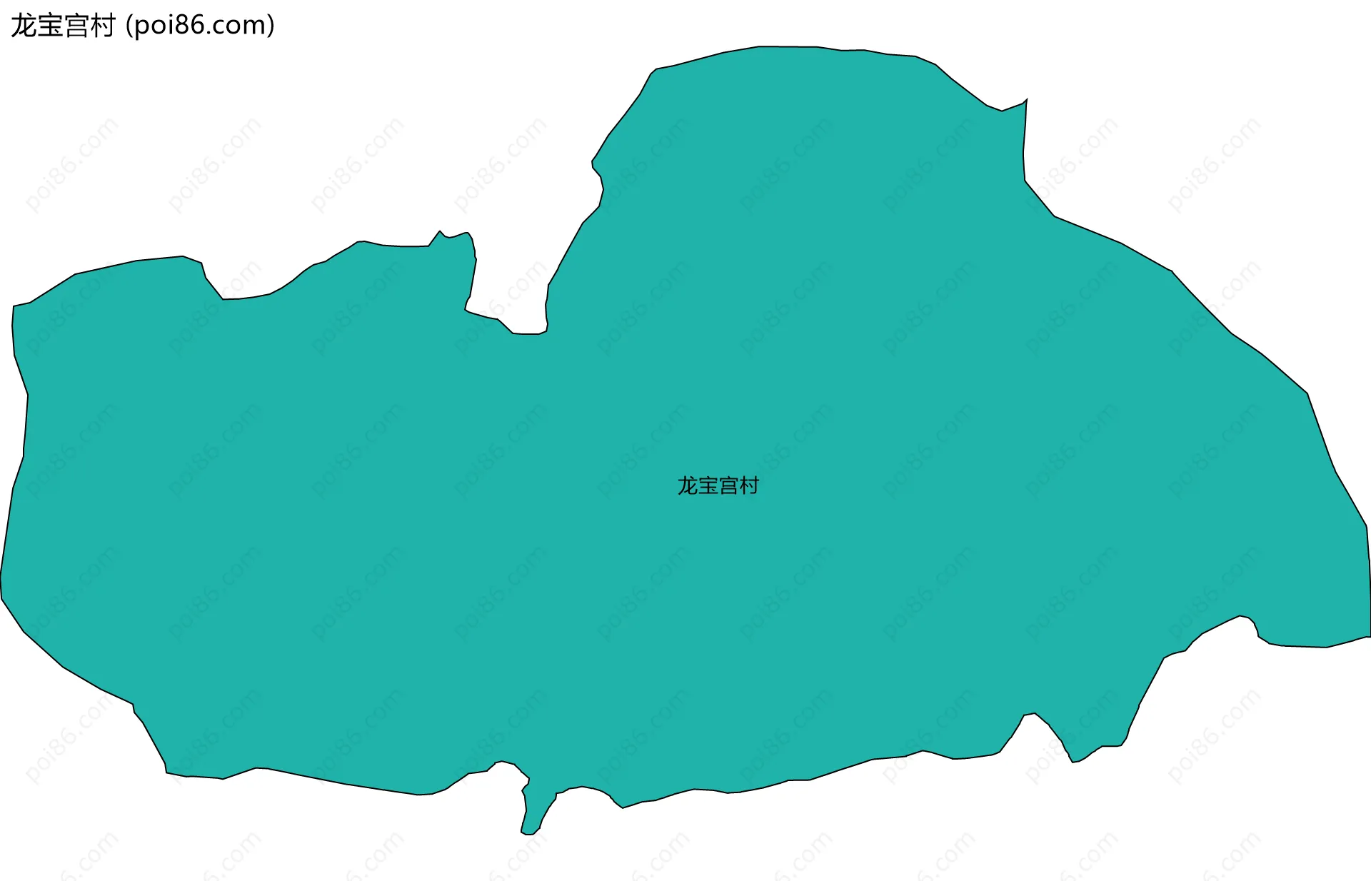 龙宝宫村边界地图