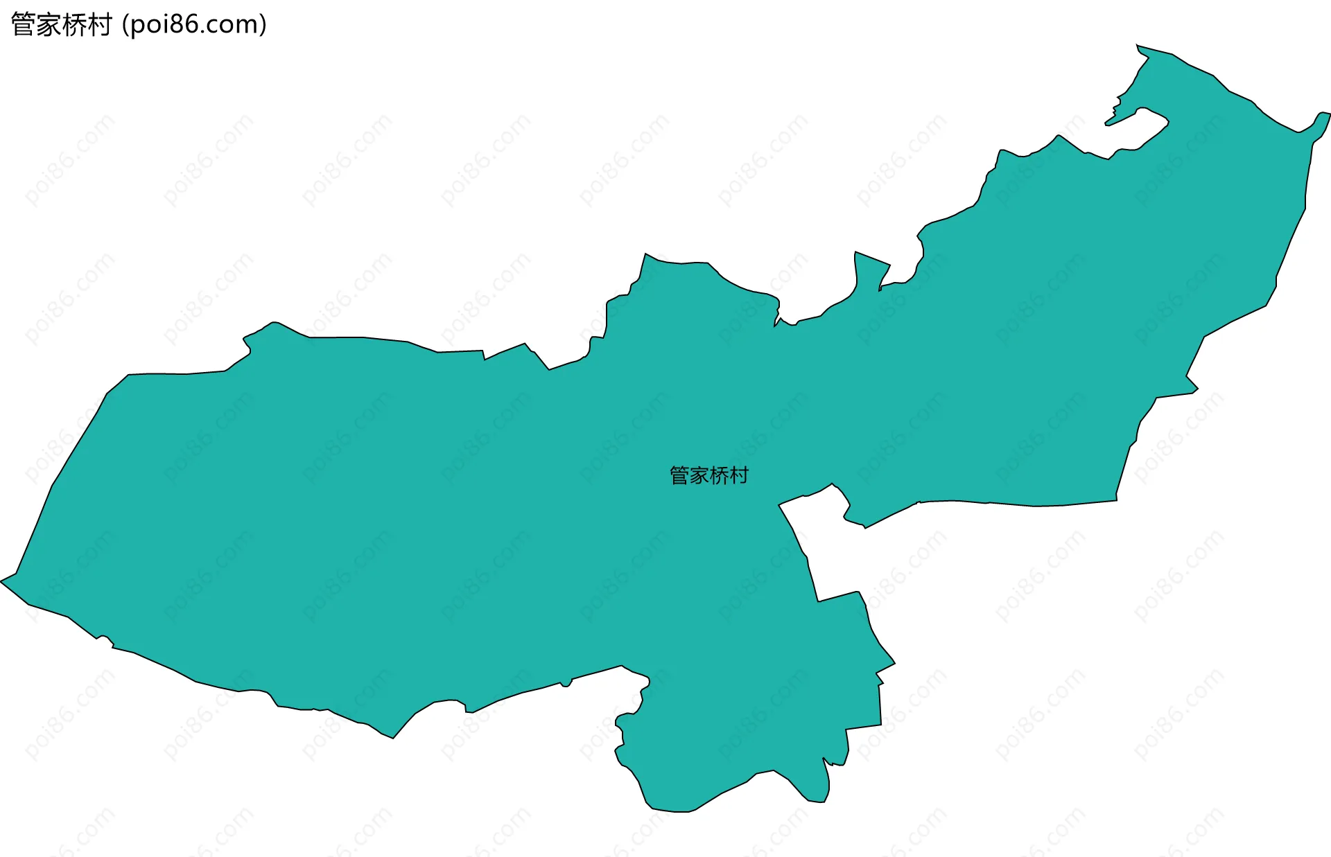 管家桥村边界地图