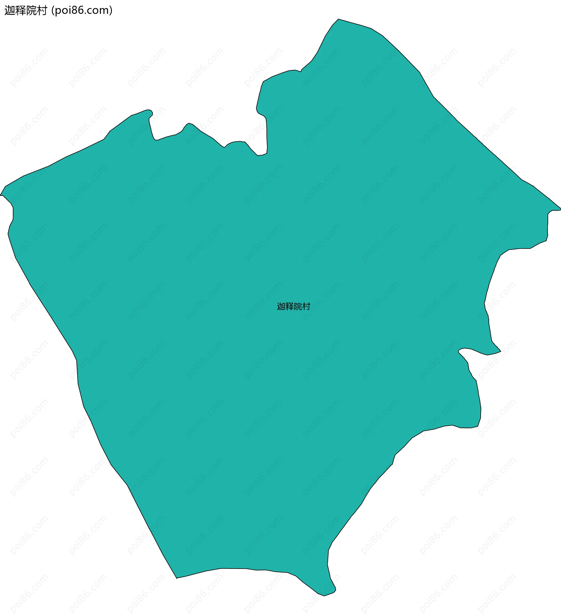 迦释院村边界地图