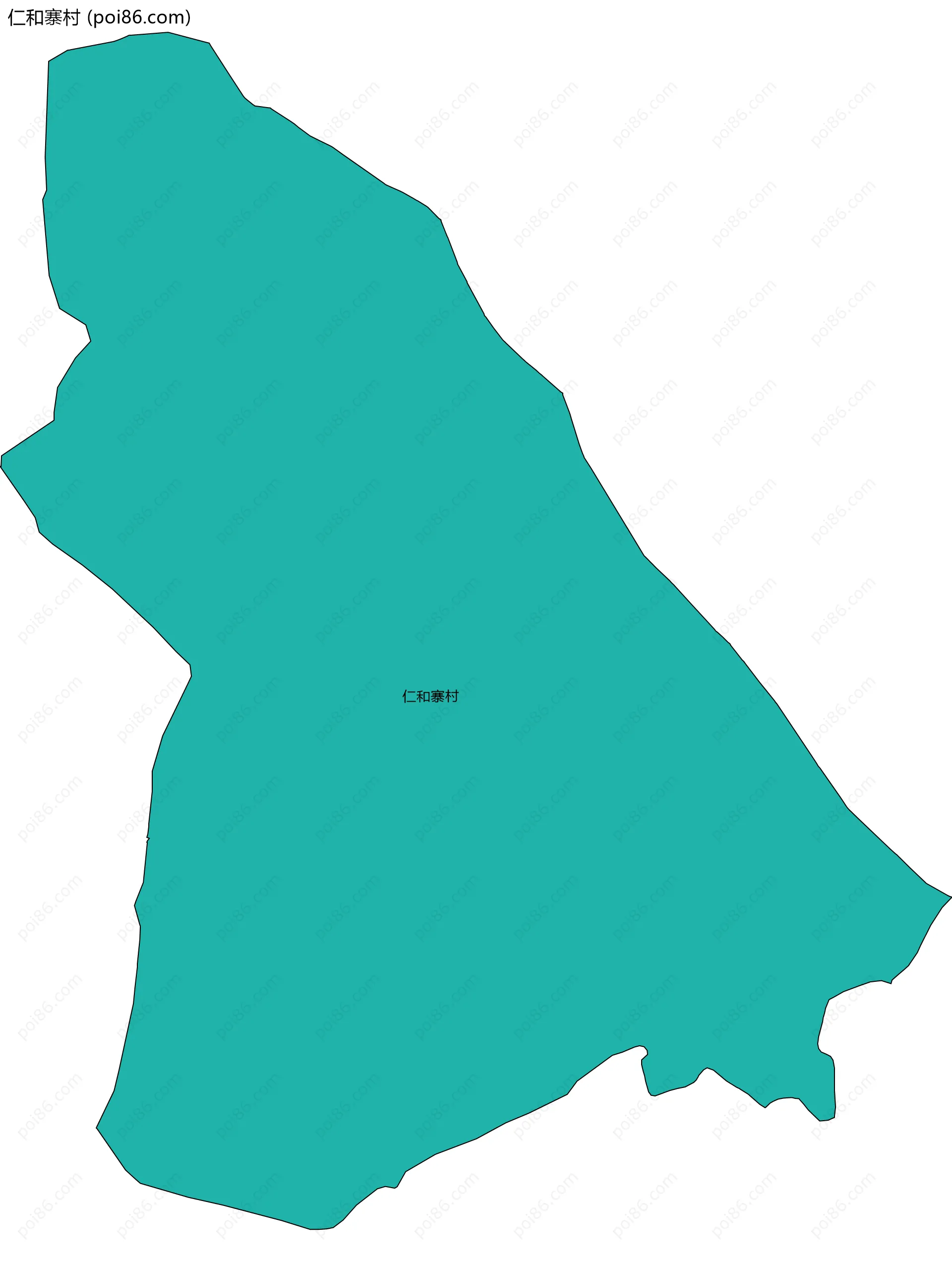 仁和寨村边界地图