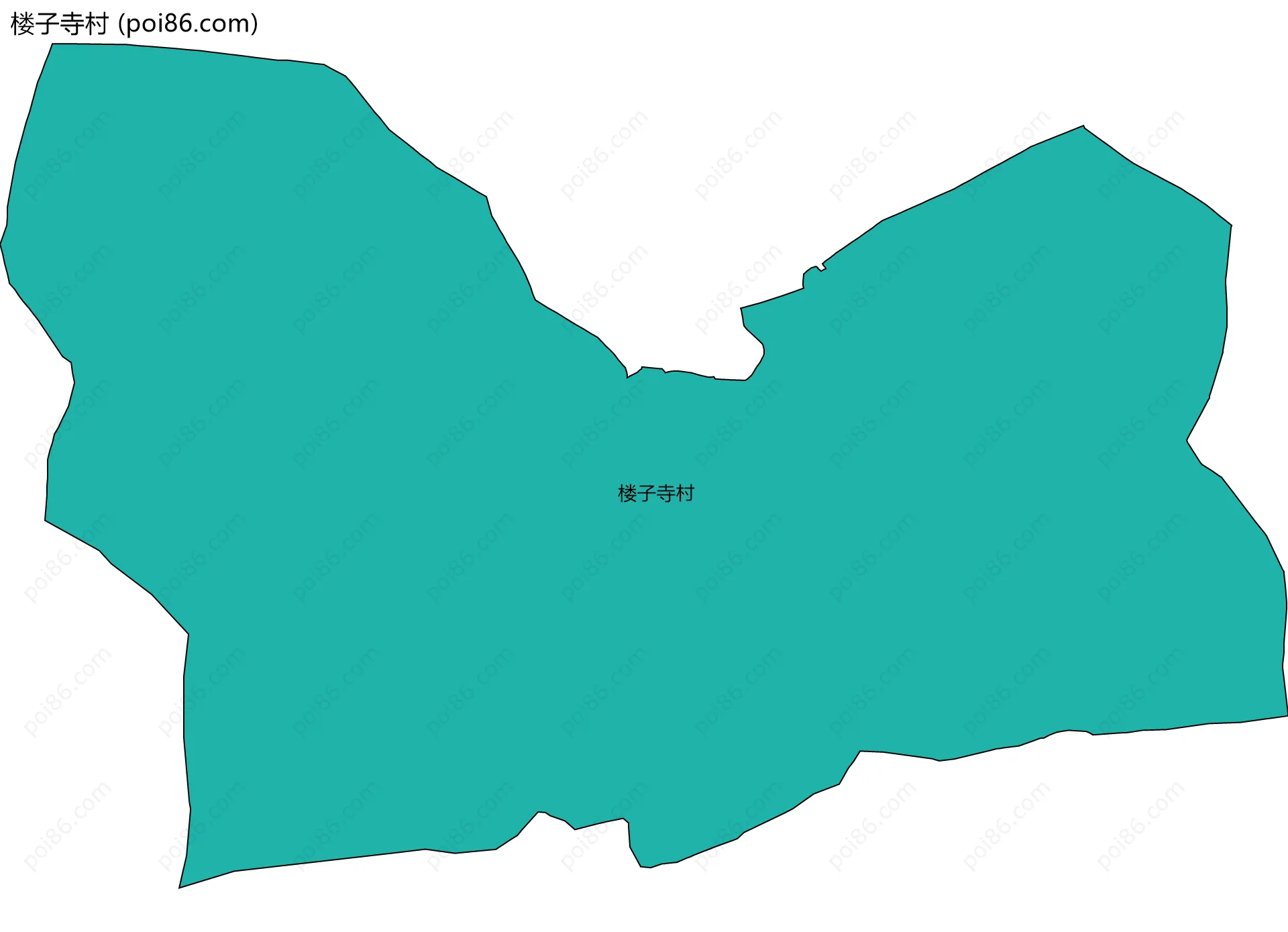 楼子寺村边界地图
