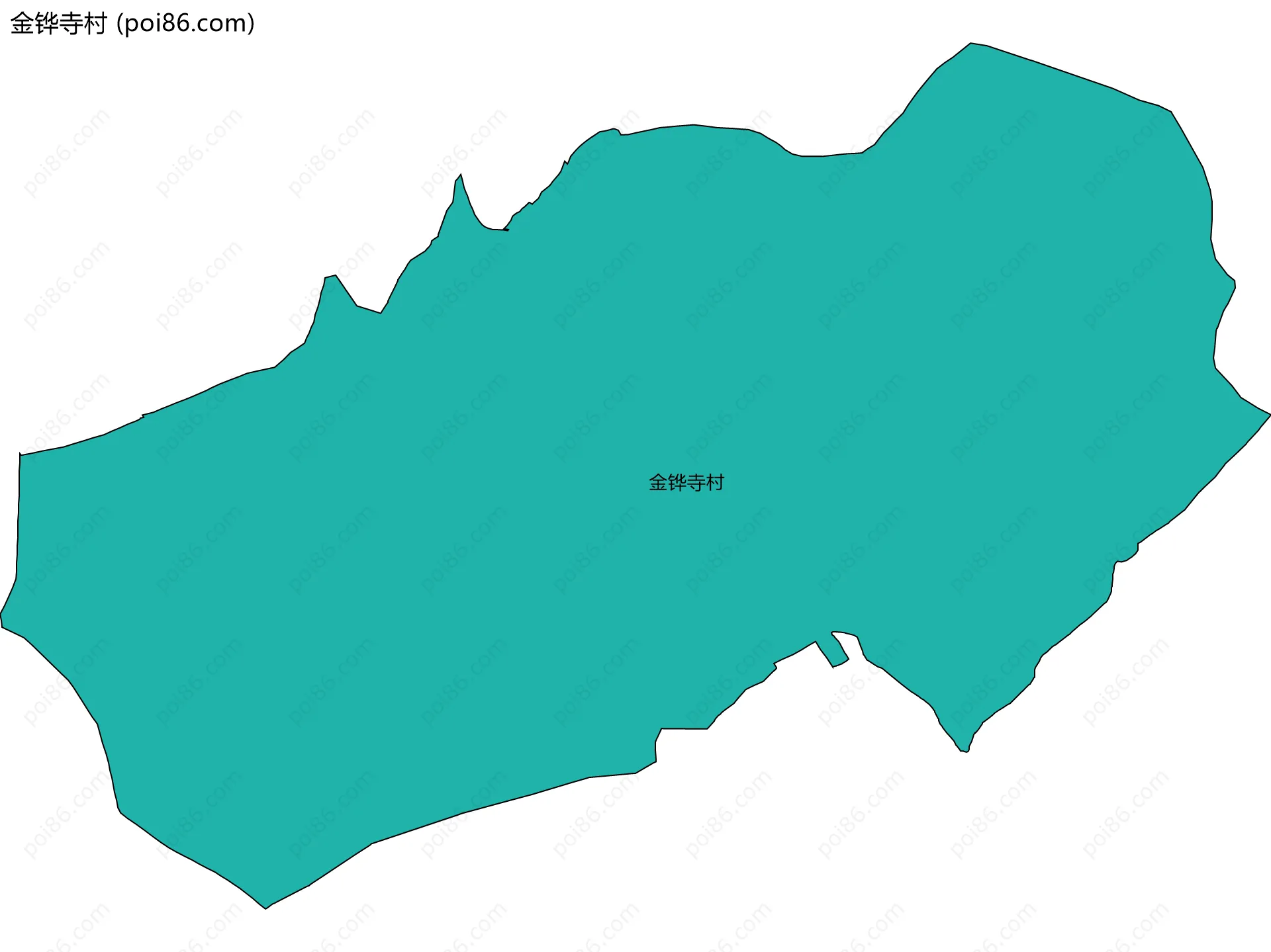 金铧寺村边界地图