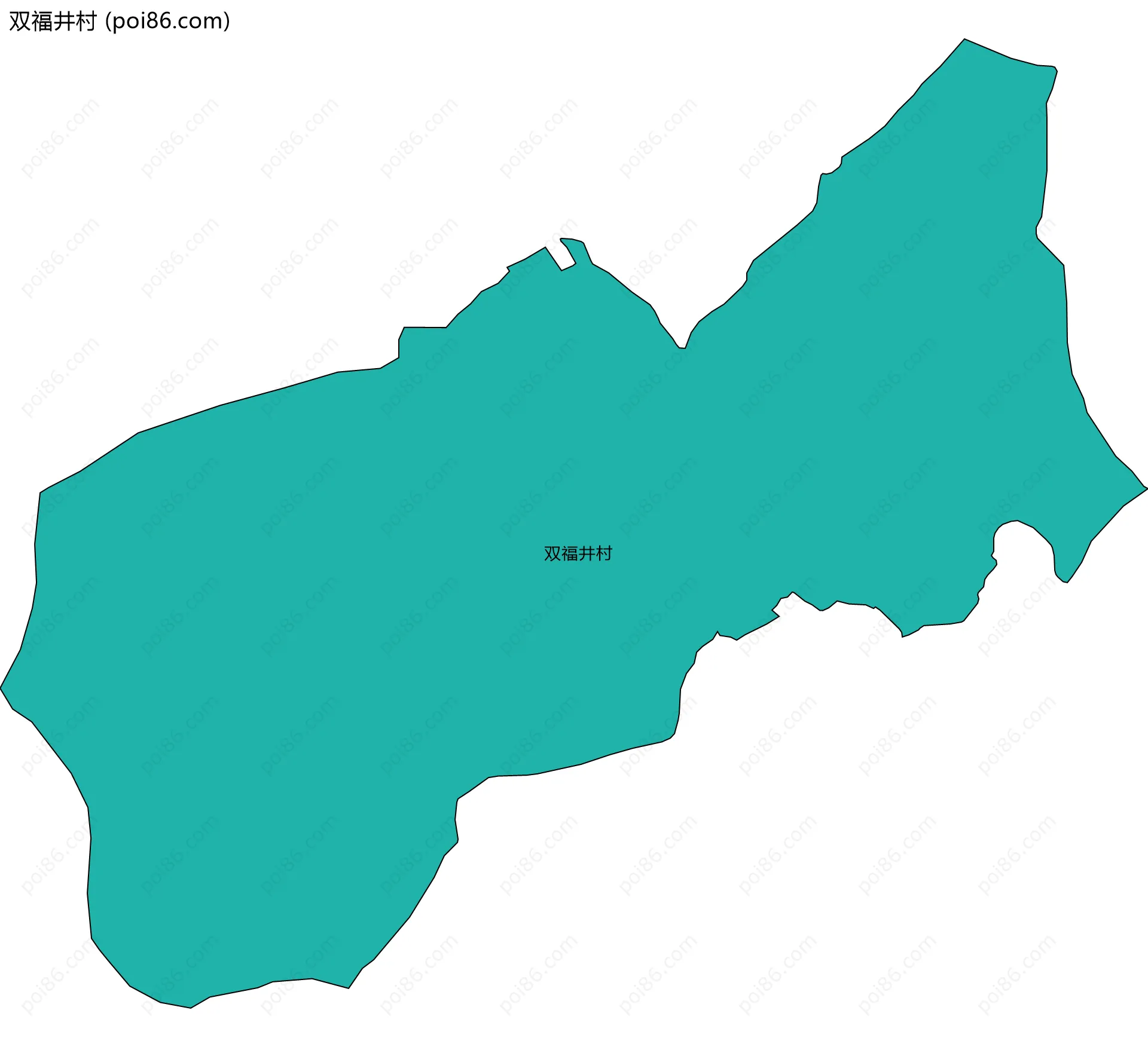 双福井村边界地图