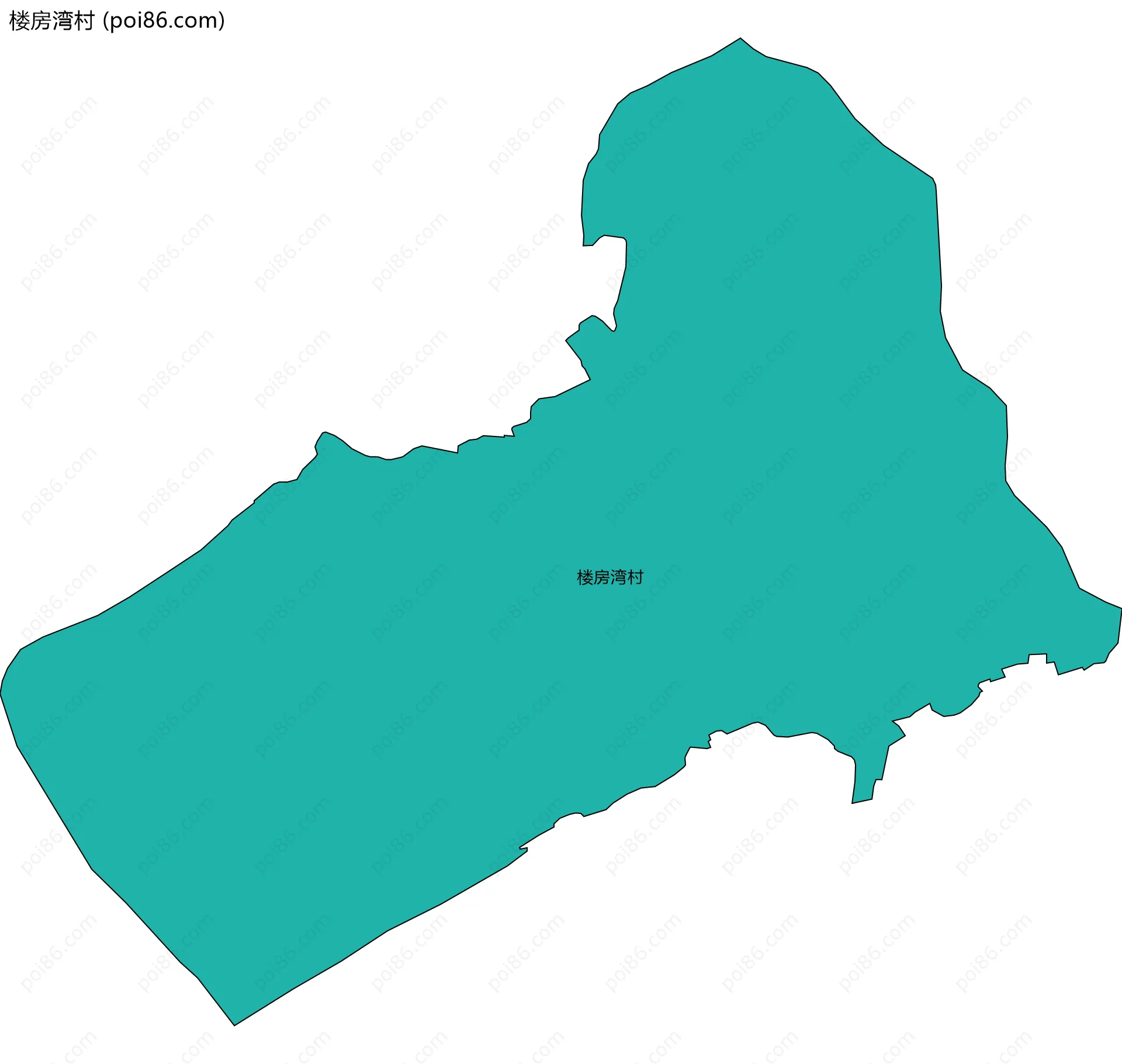 楼房湾村边界地图