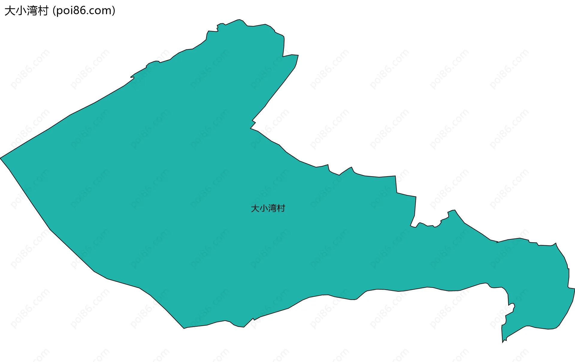大小湾村边界地图