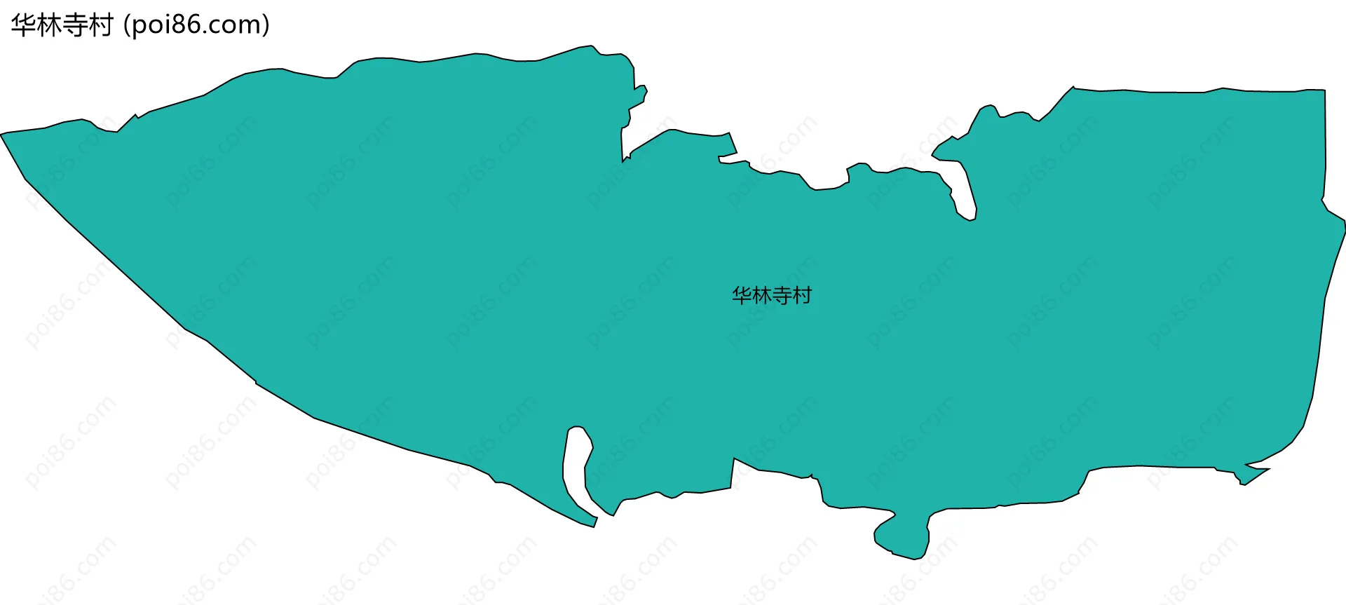 华林寺村边界地图