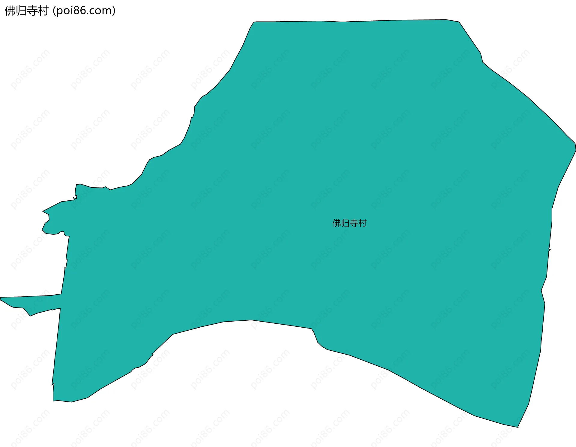 佛归寺村边界地图