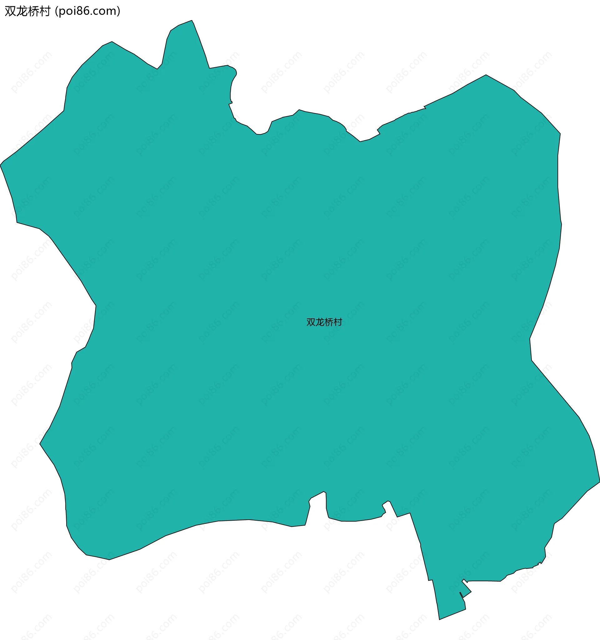 双龙桥村边界地图