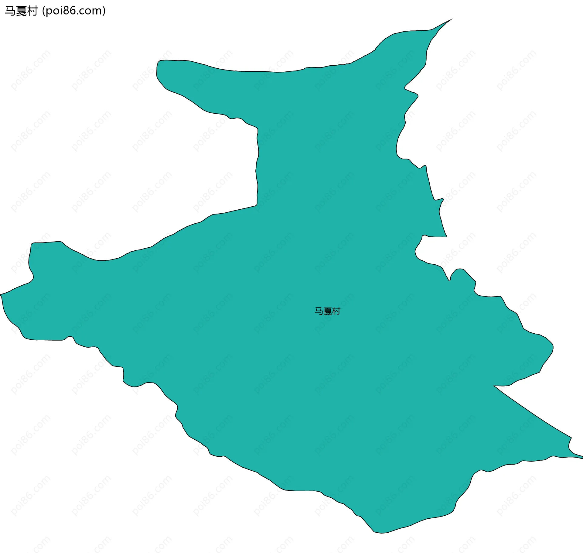 马戛村边界地图