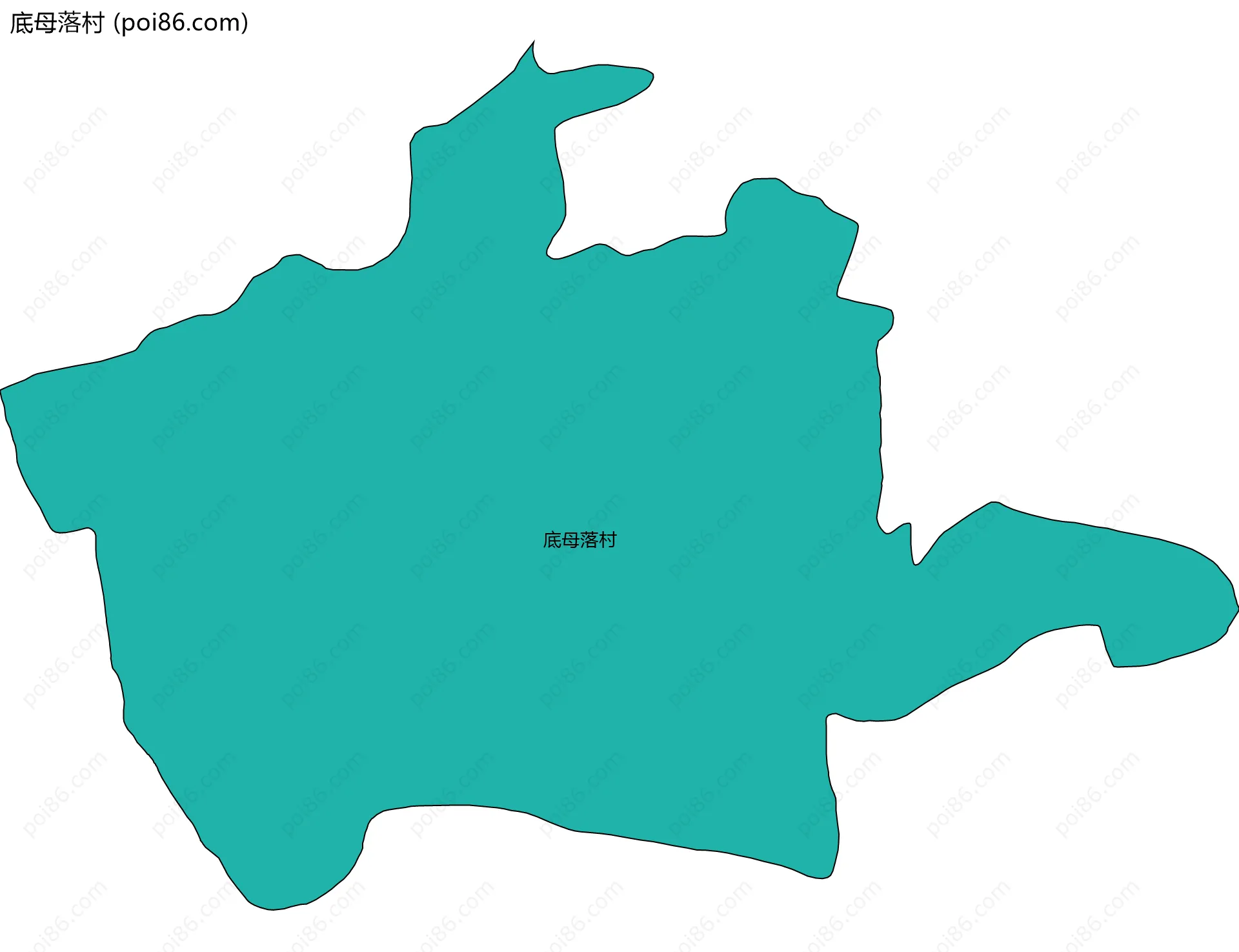 底母落村边界地图