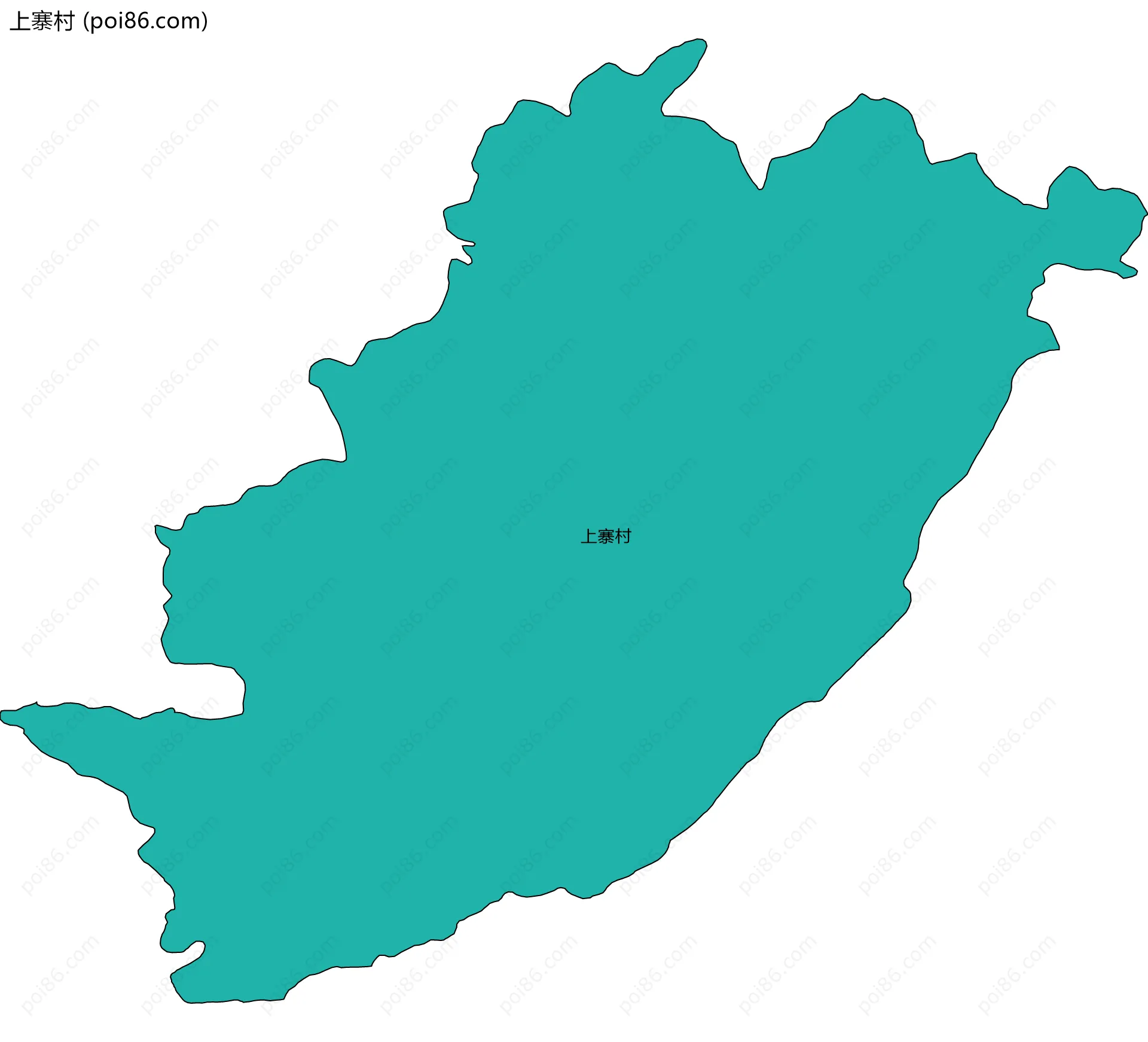 上寨村边界地图