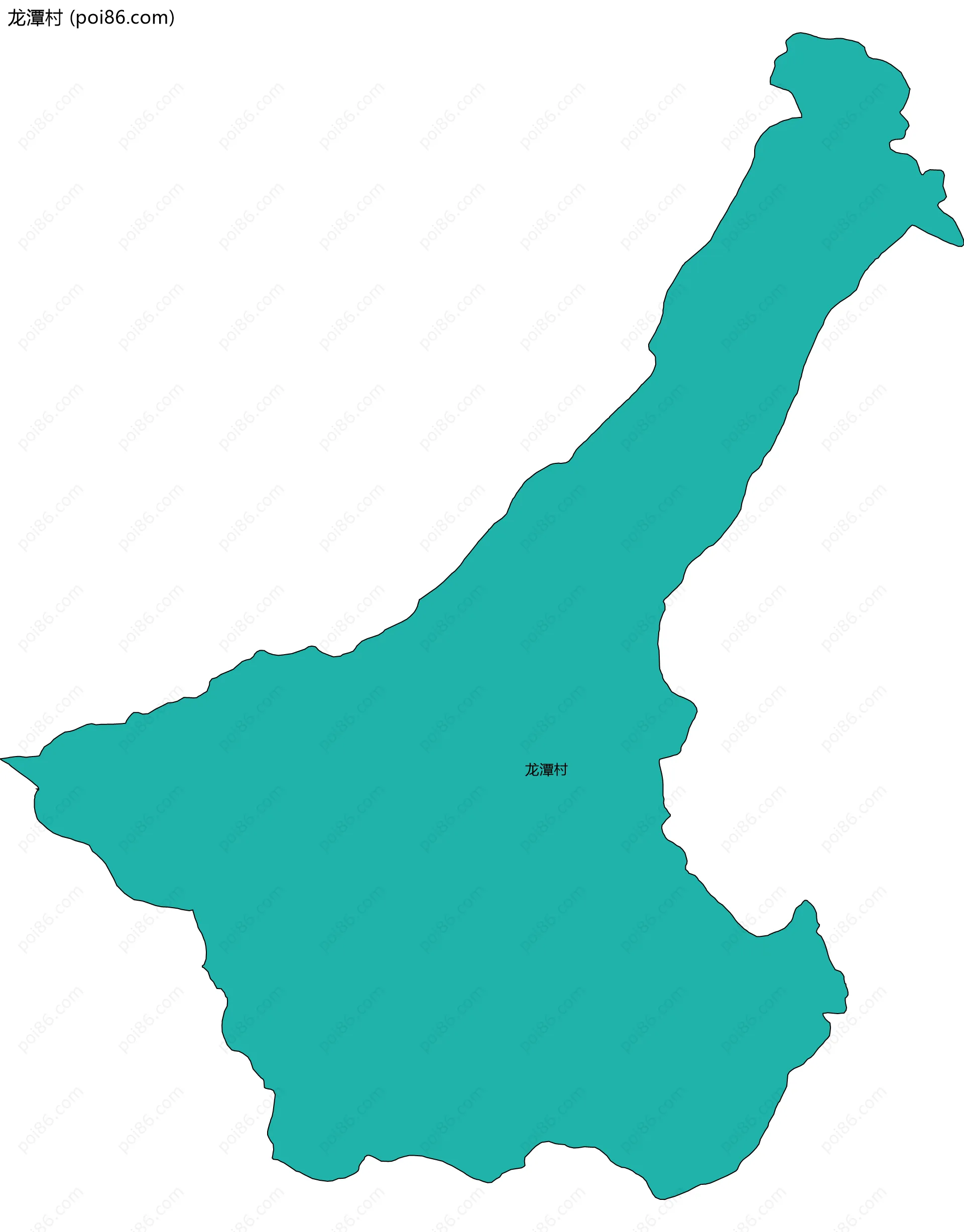 龙潭村边界地图