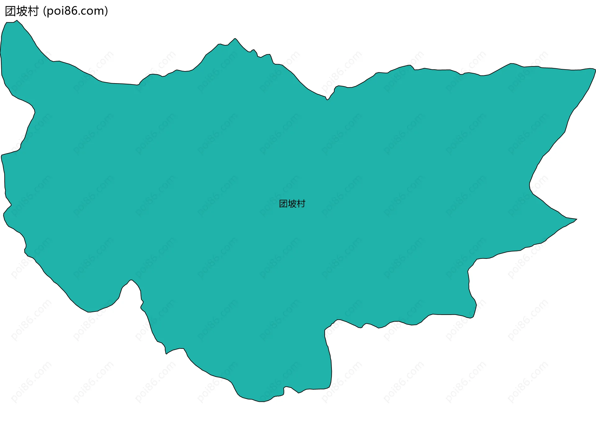 团坡村边界地图