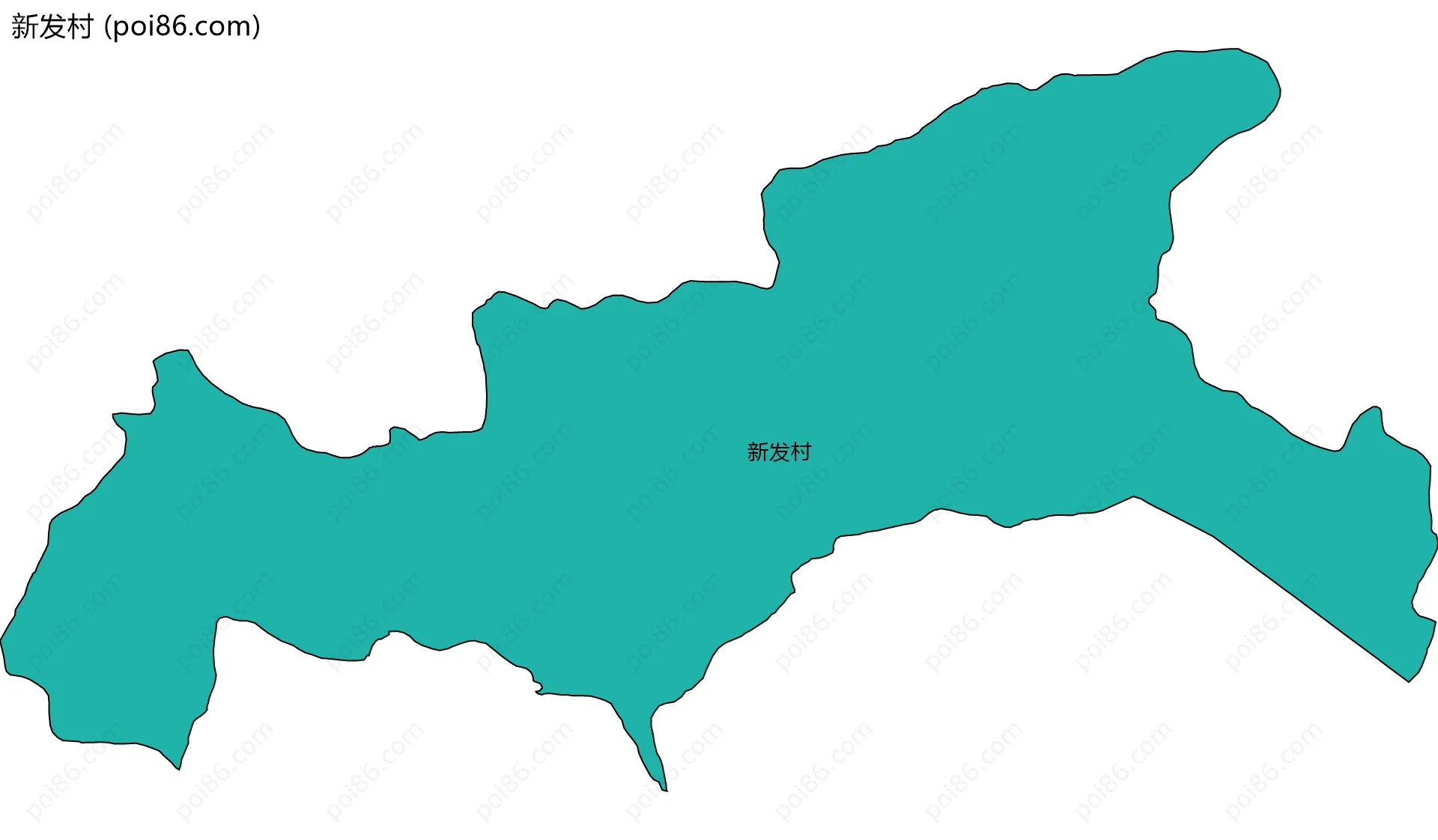 新发村边界地图