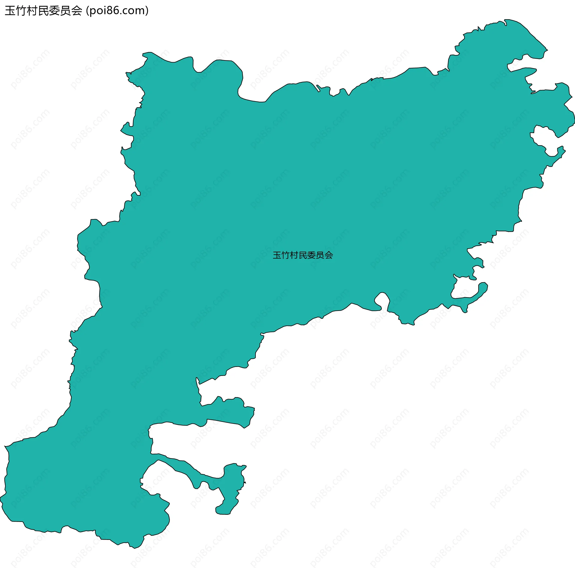 玉竹村民委员会边界地图