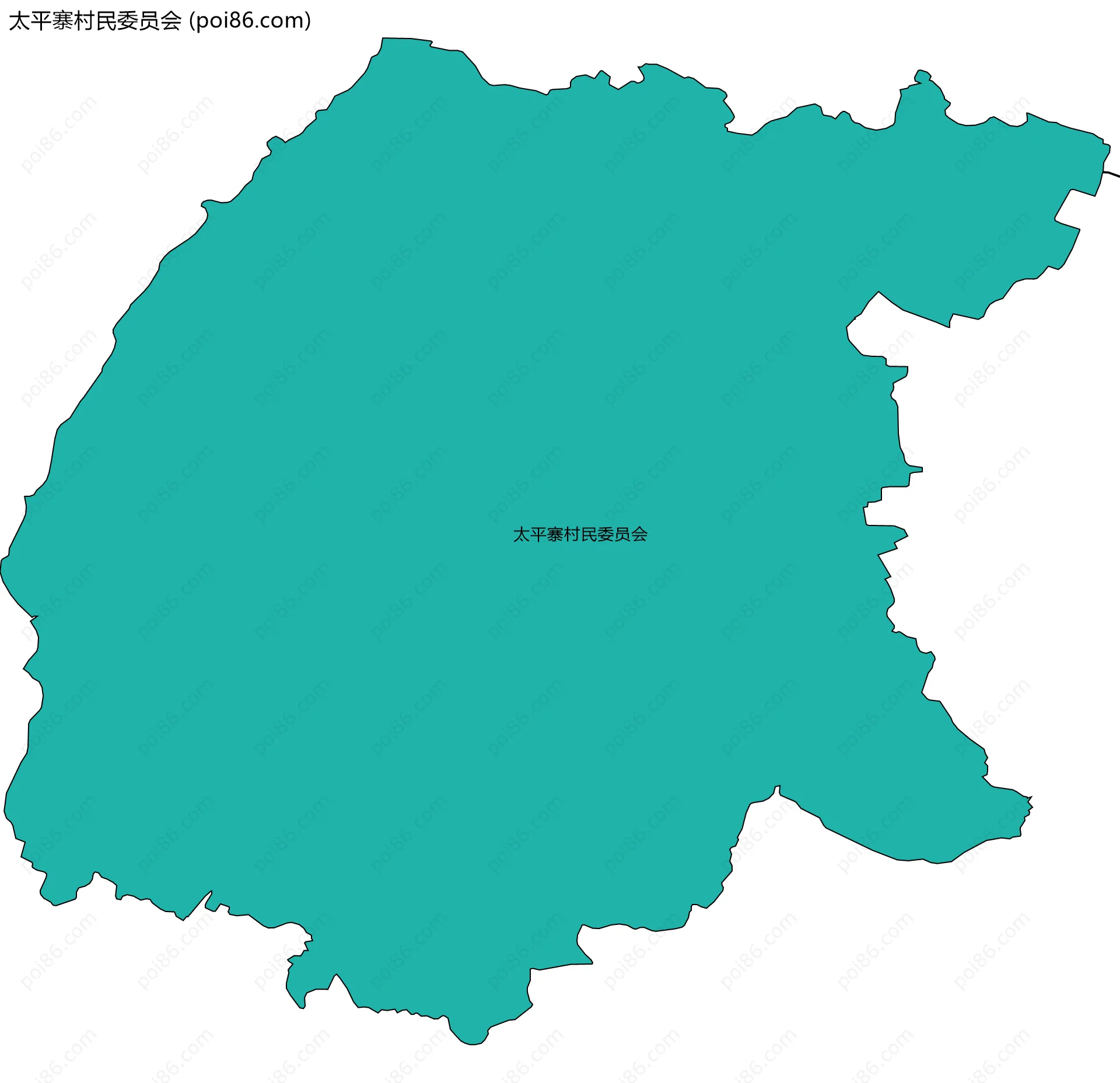 太平寨村民委员会边界地图