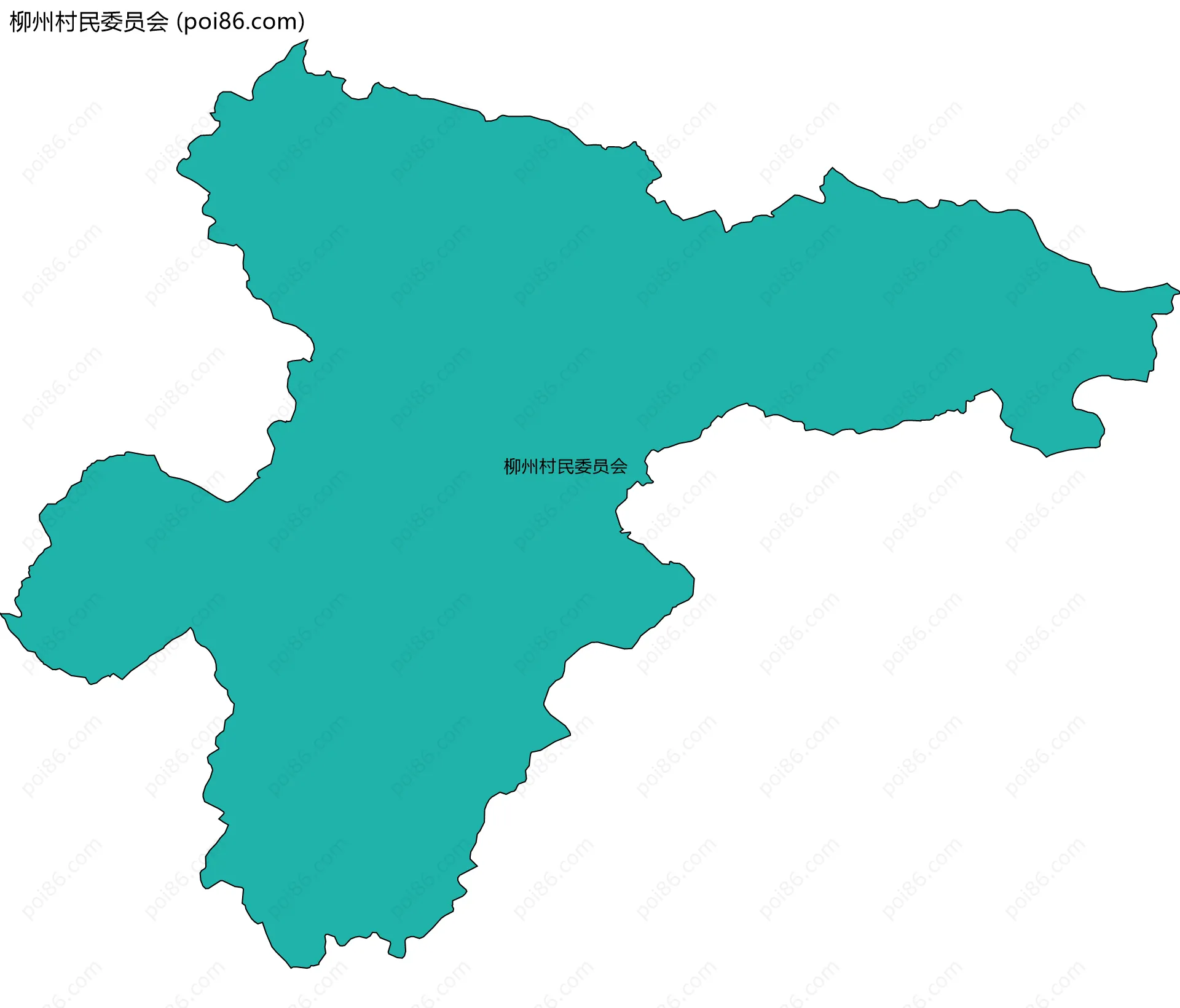 柳州村民委员会边界地图