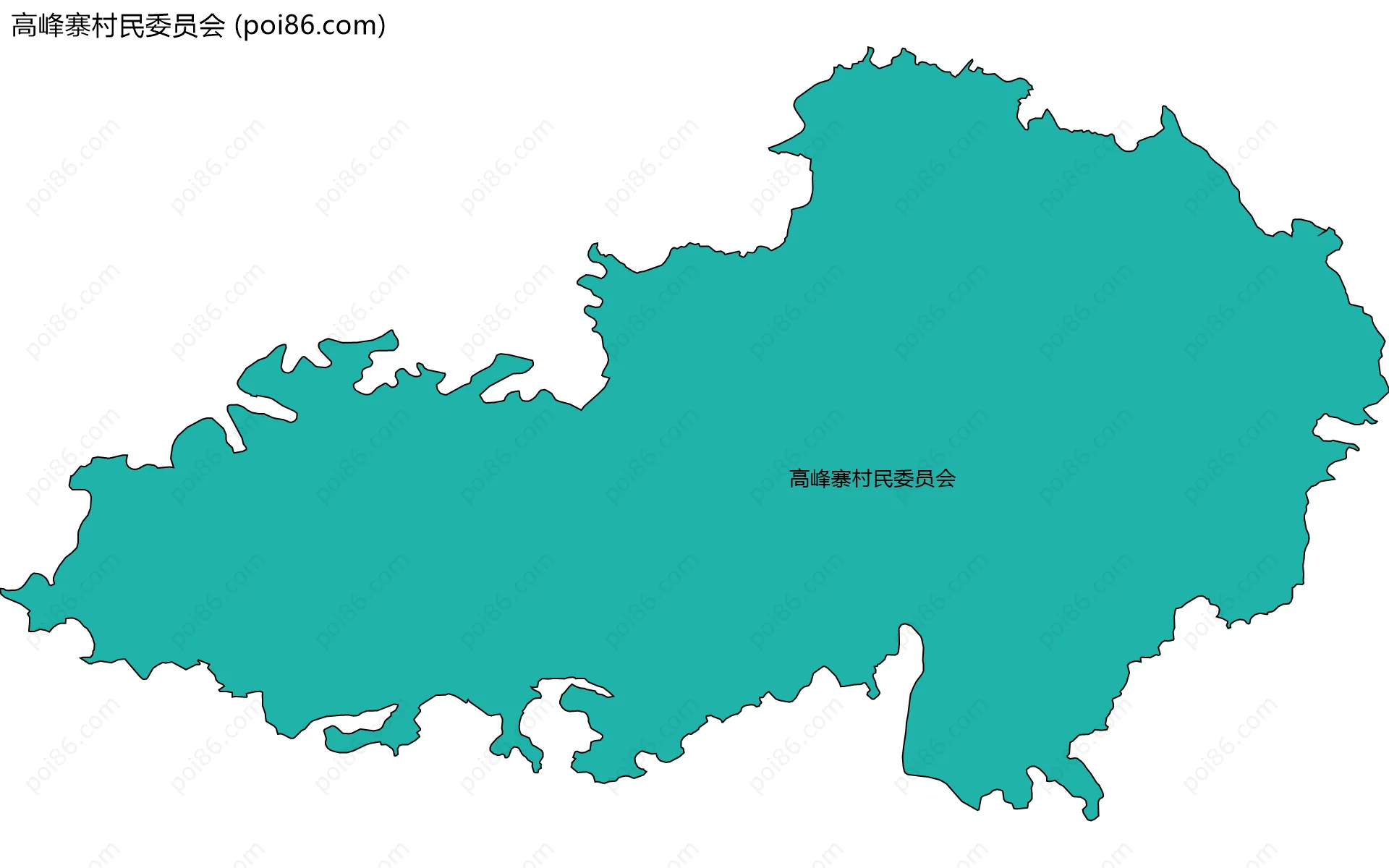 高峰寨村民委员会边界地图