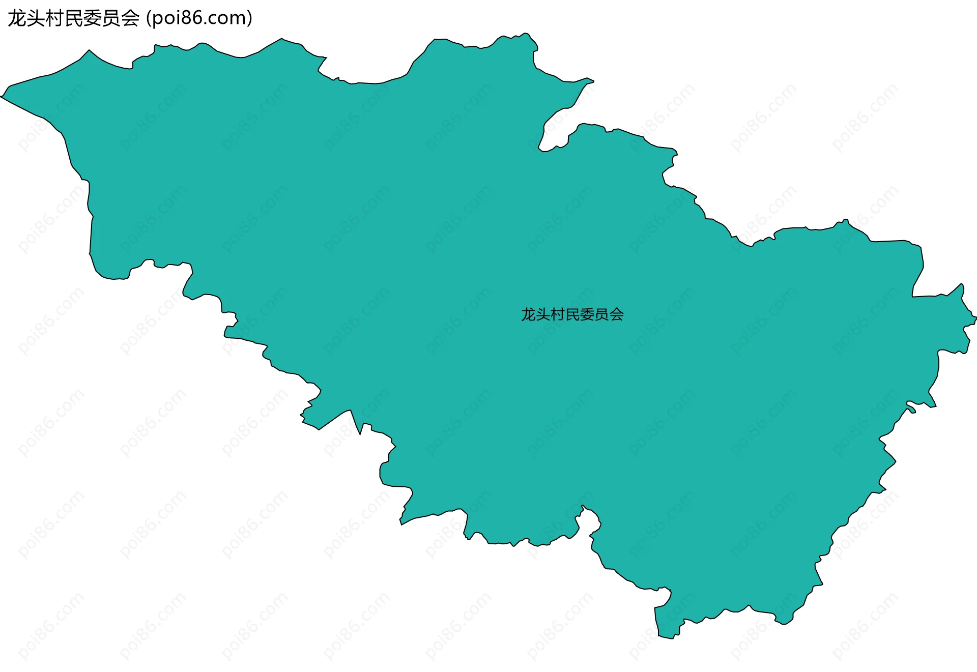 龙头村民委员会边界地图