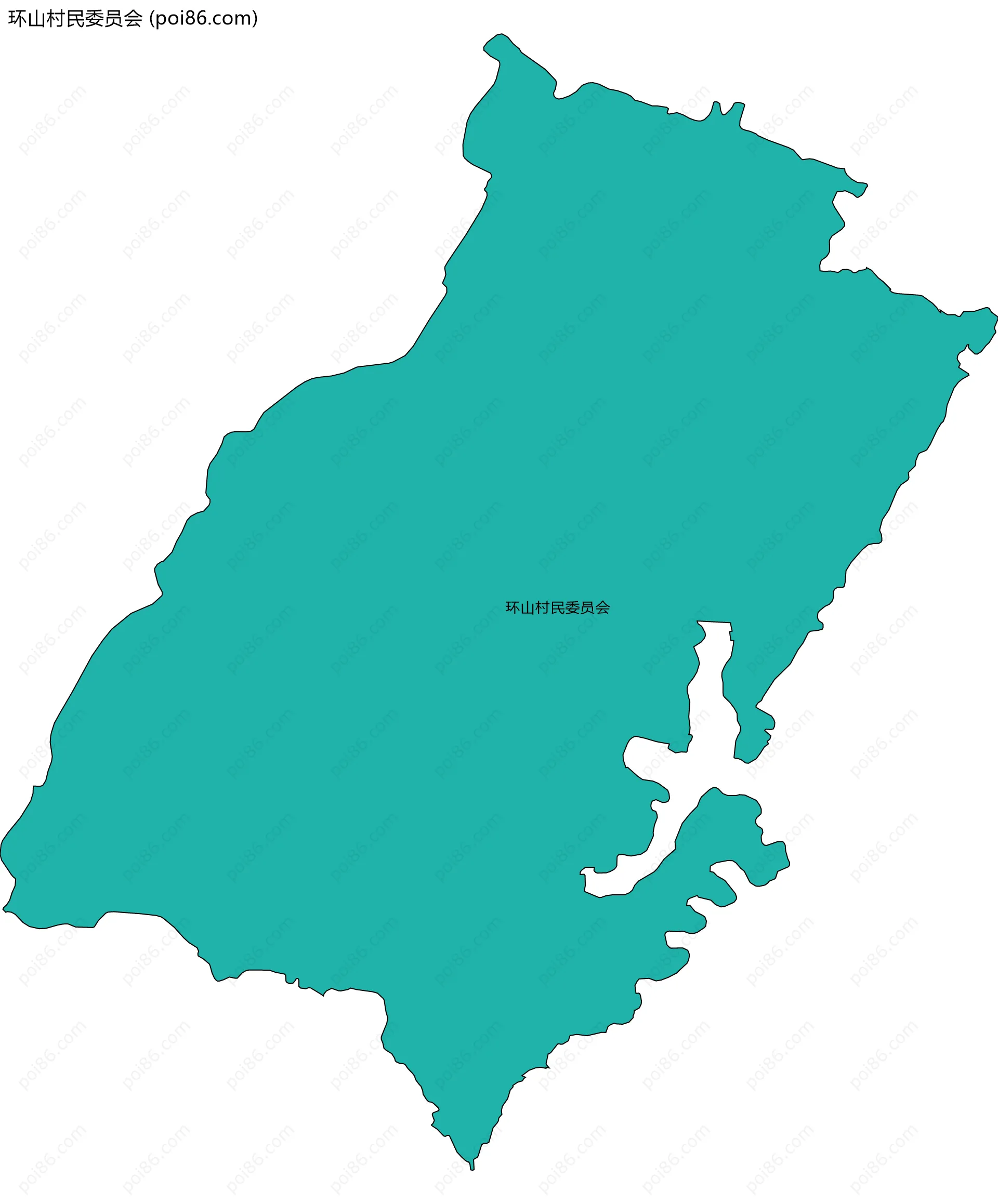 环山村民委员会边界地图