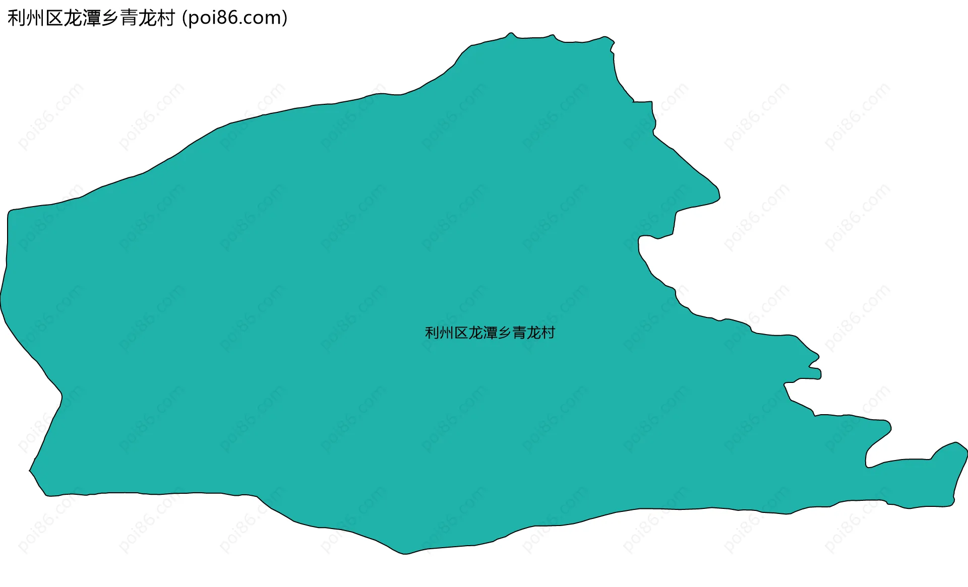 利州区龙潭乡青龙村边界地图