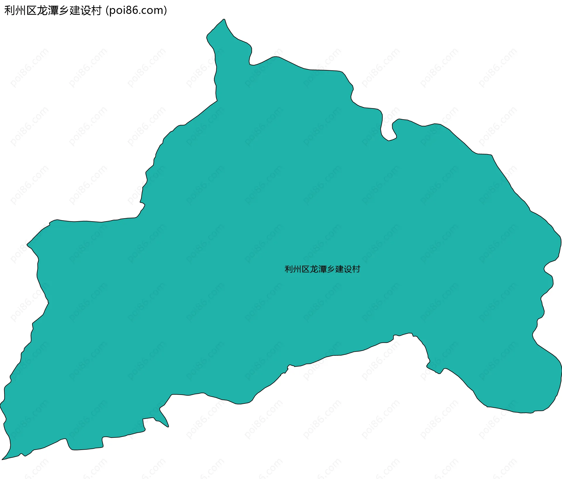 利州区龙潭乡建设村边界地图