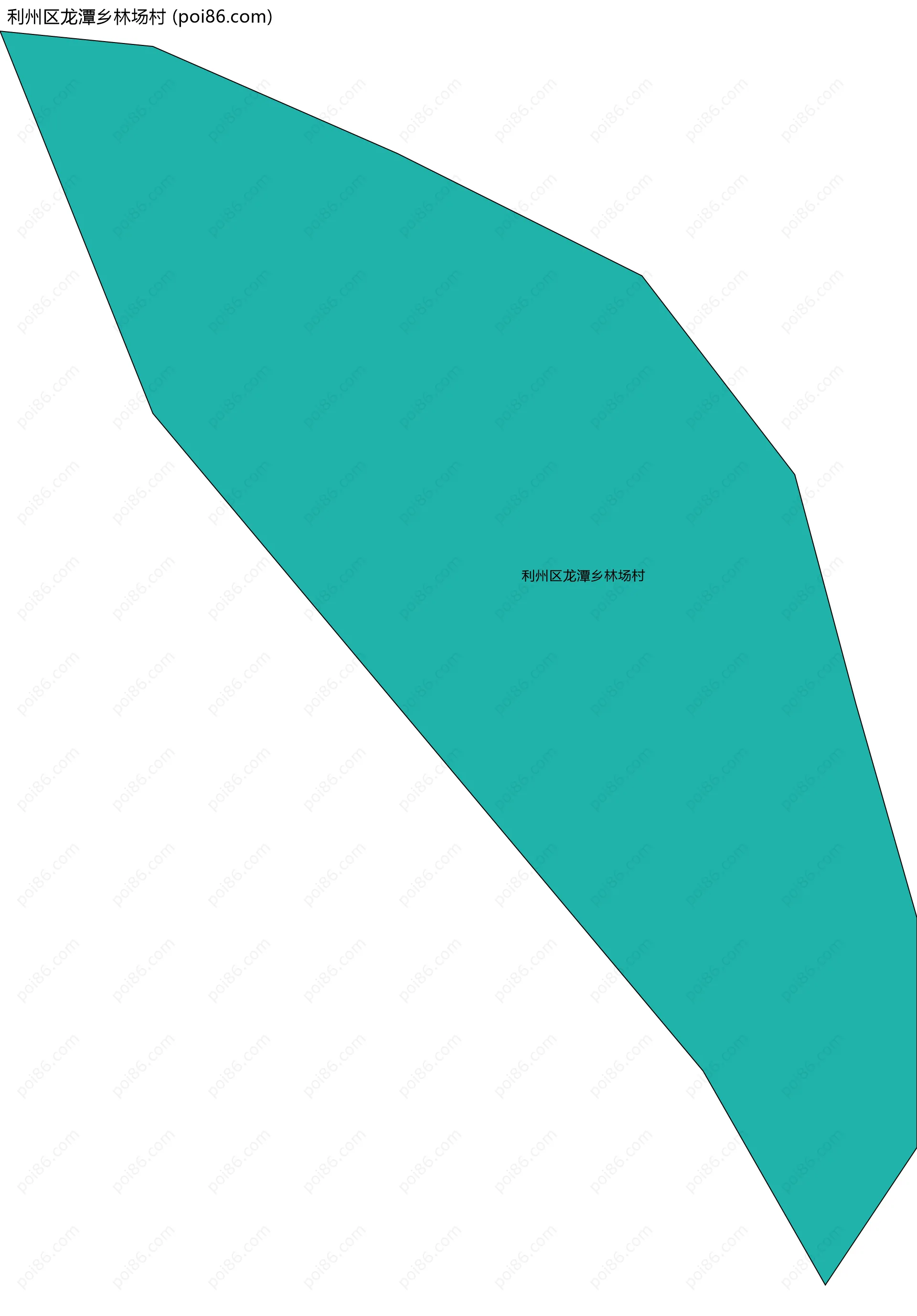 利州区龙潭乡林场村边界地图