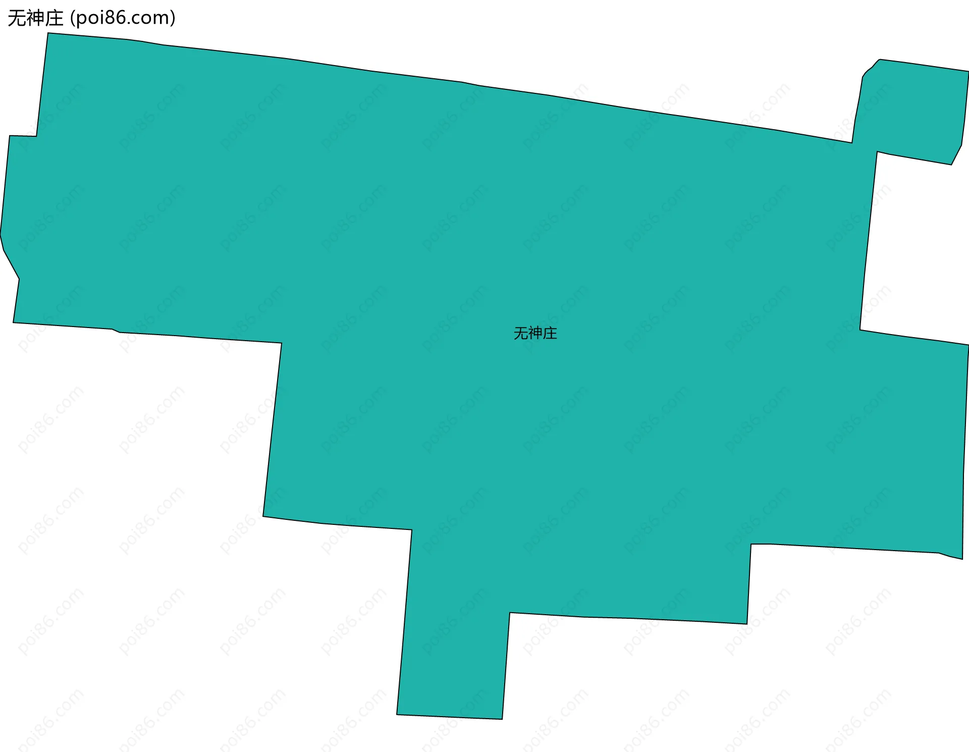 无神庄边界地图