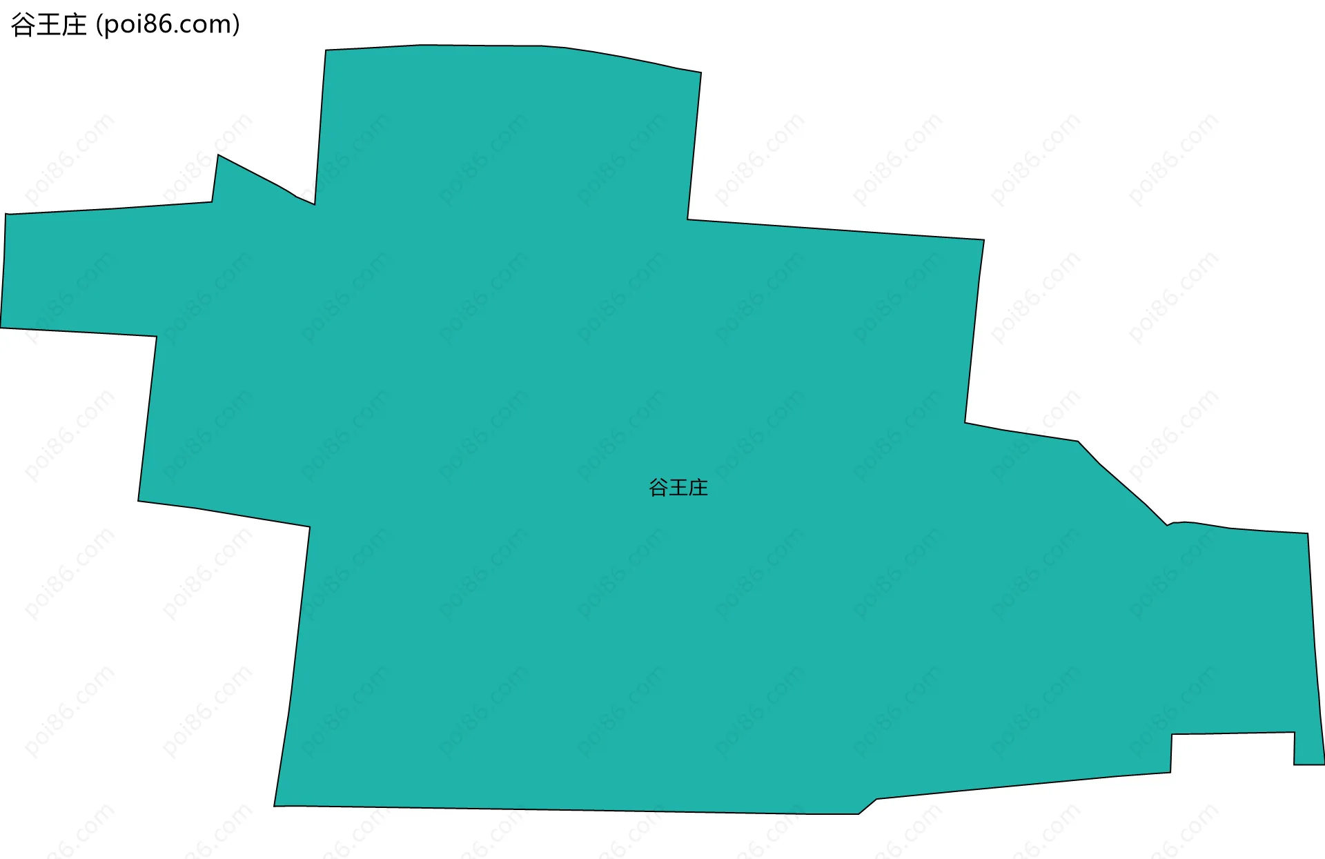 谷王庄边界地图
