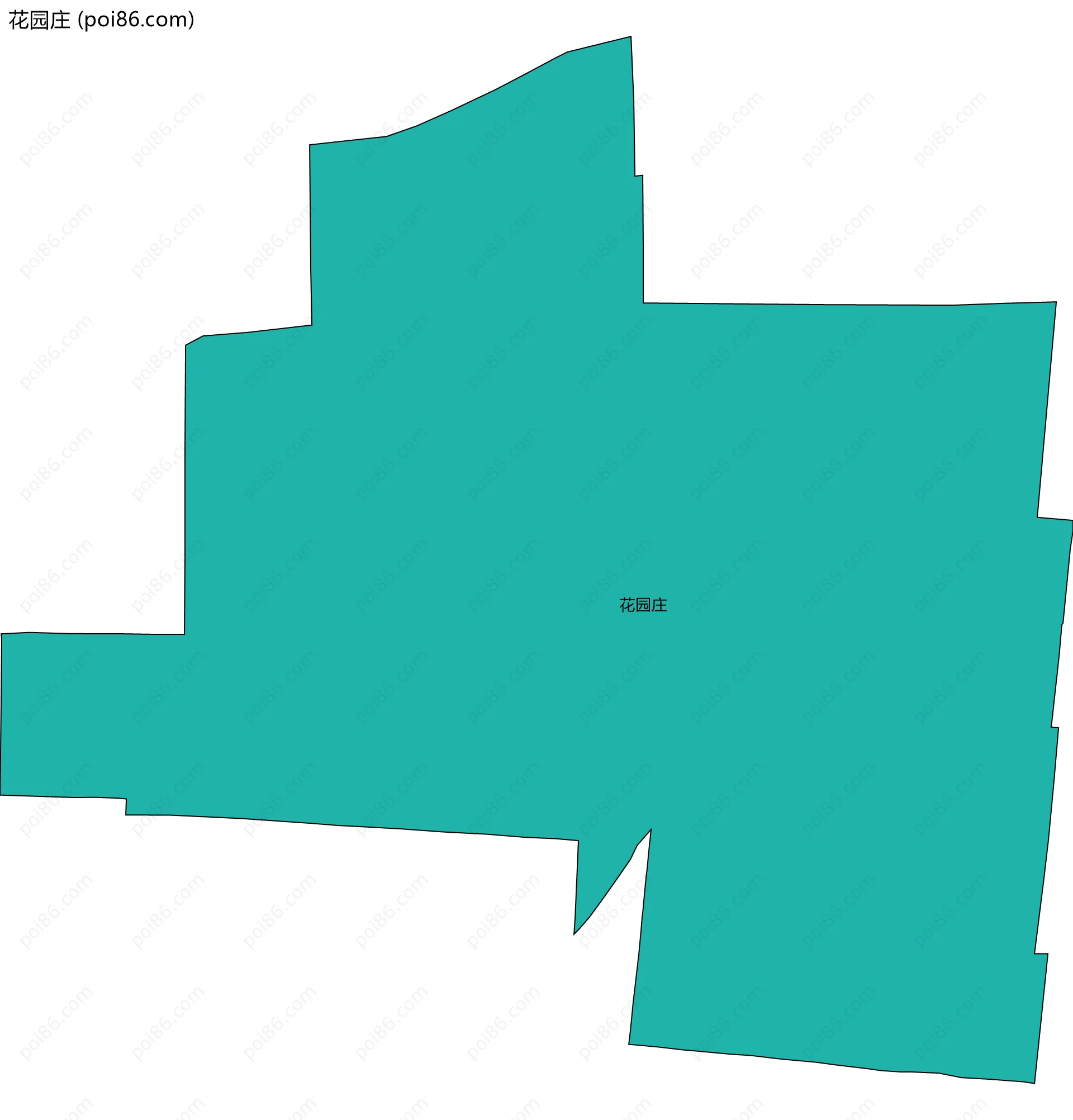 花园庄边界地图