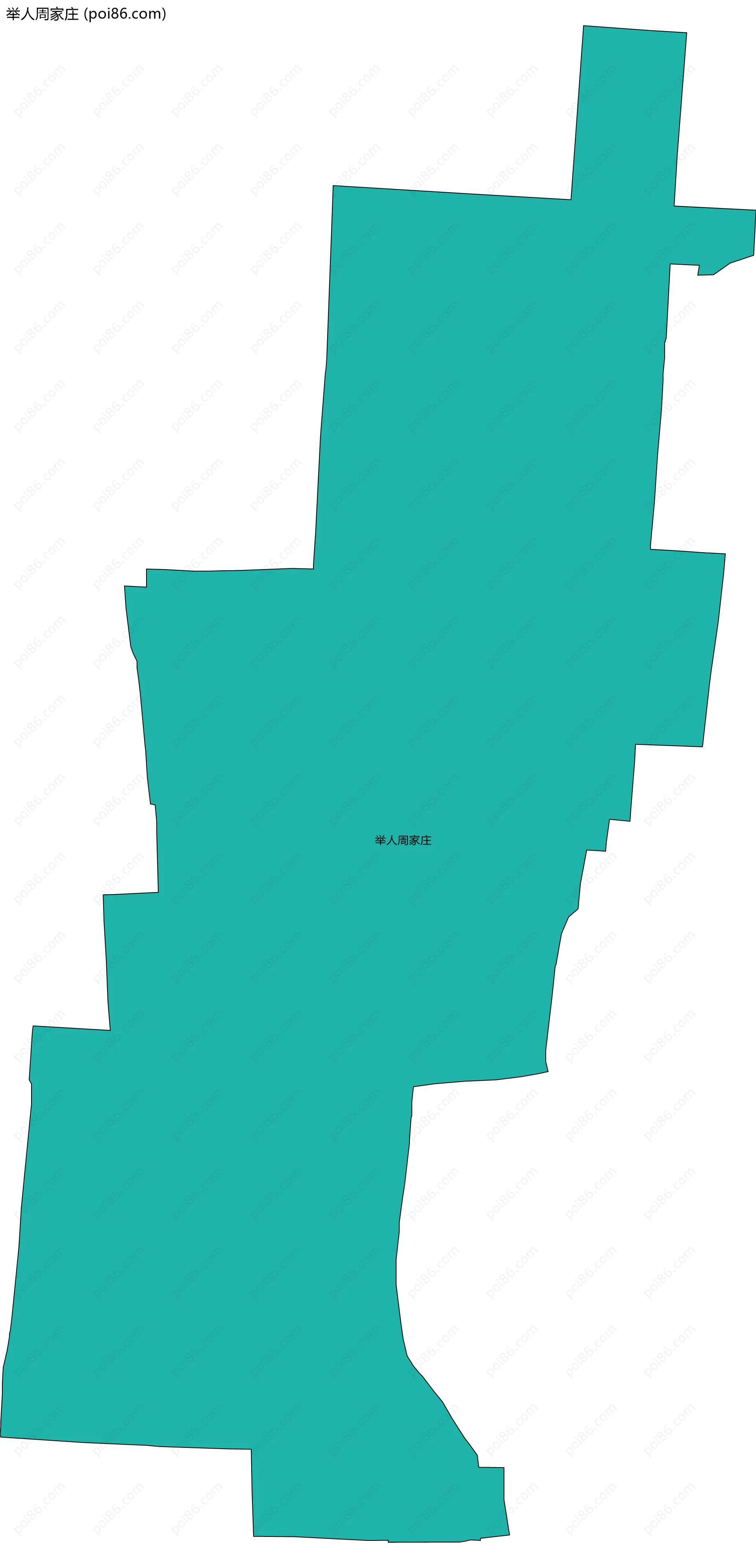 举人周家庄边界地图