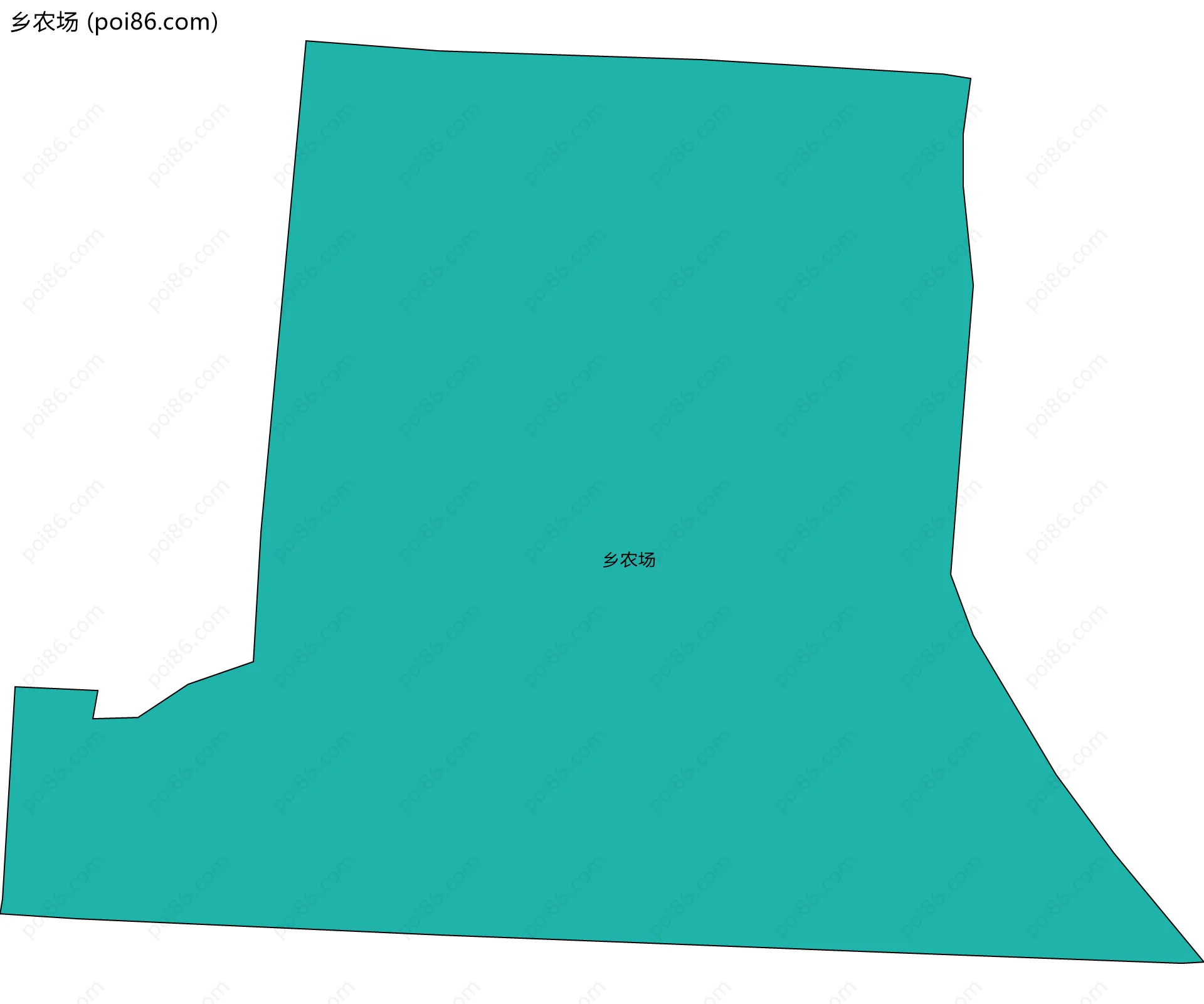 乡农场边界地图