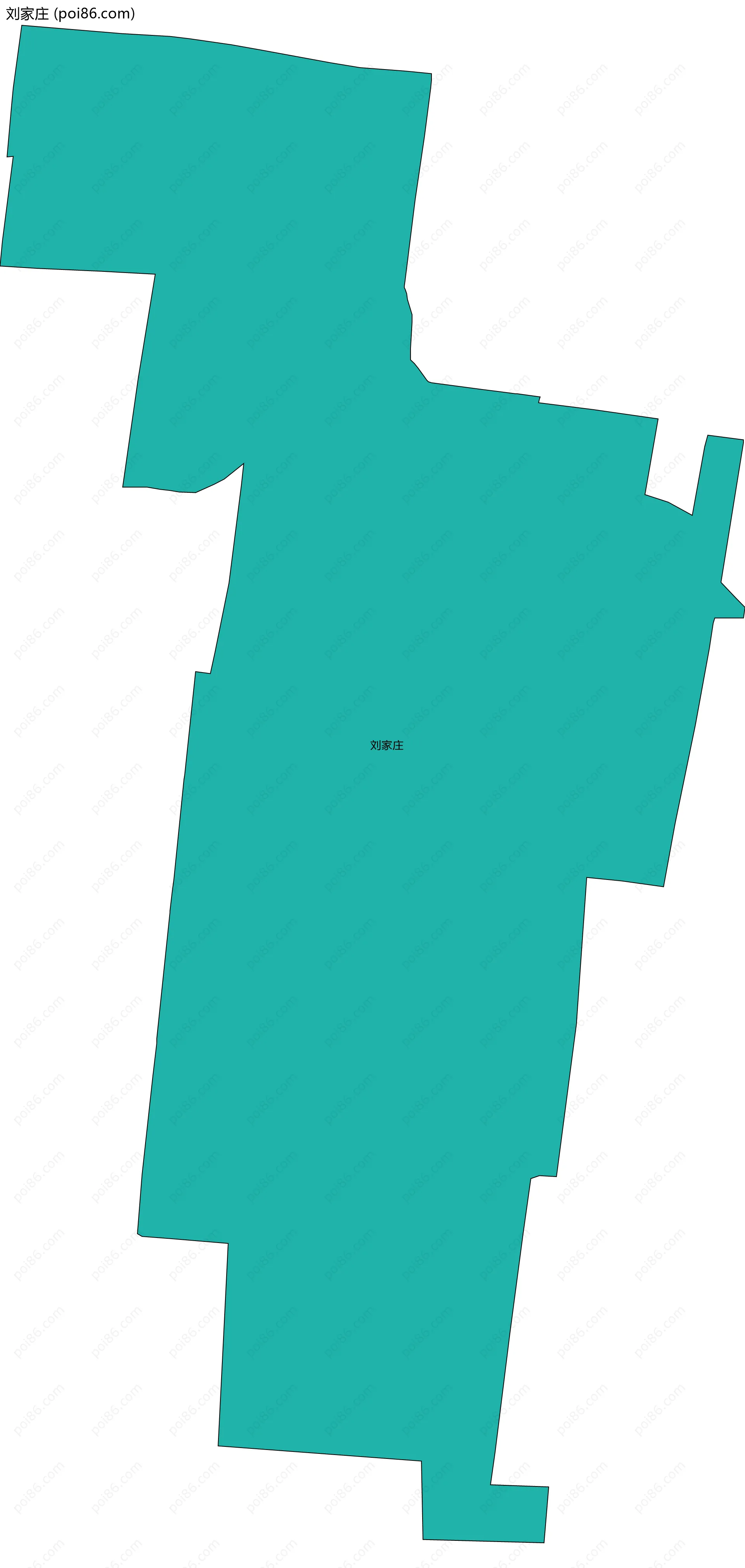 刘家庄边界地图