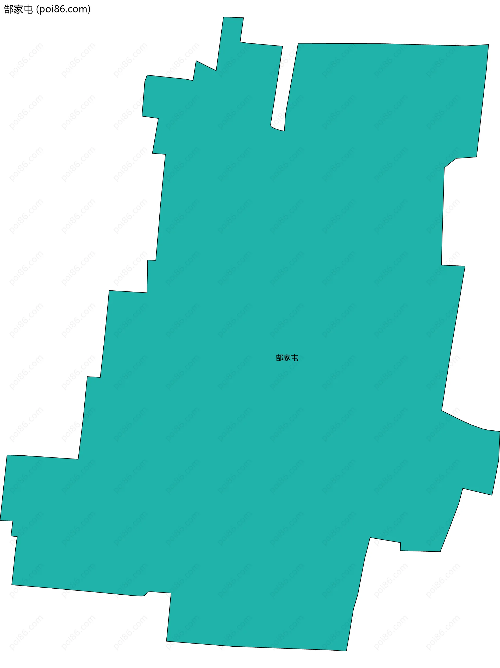 郜家屯边界地图