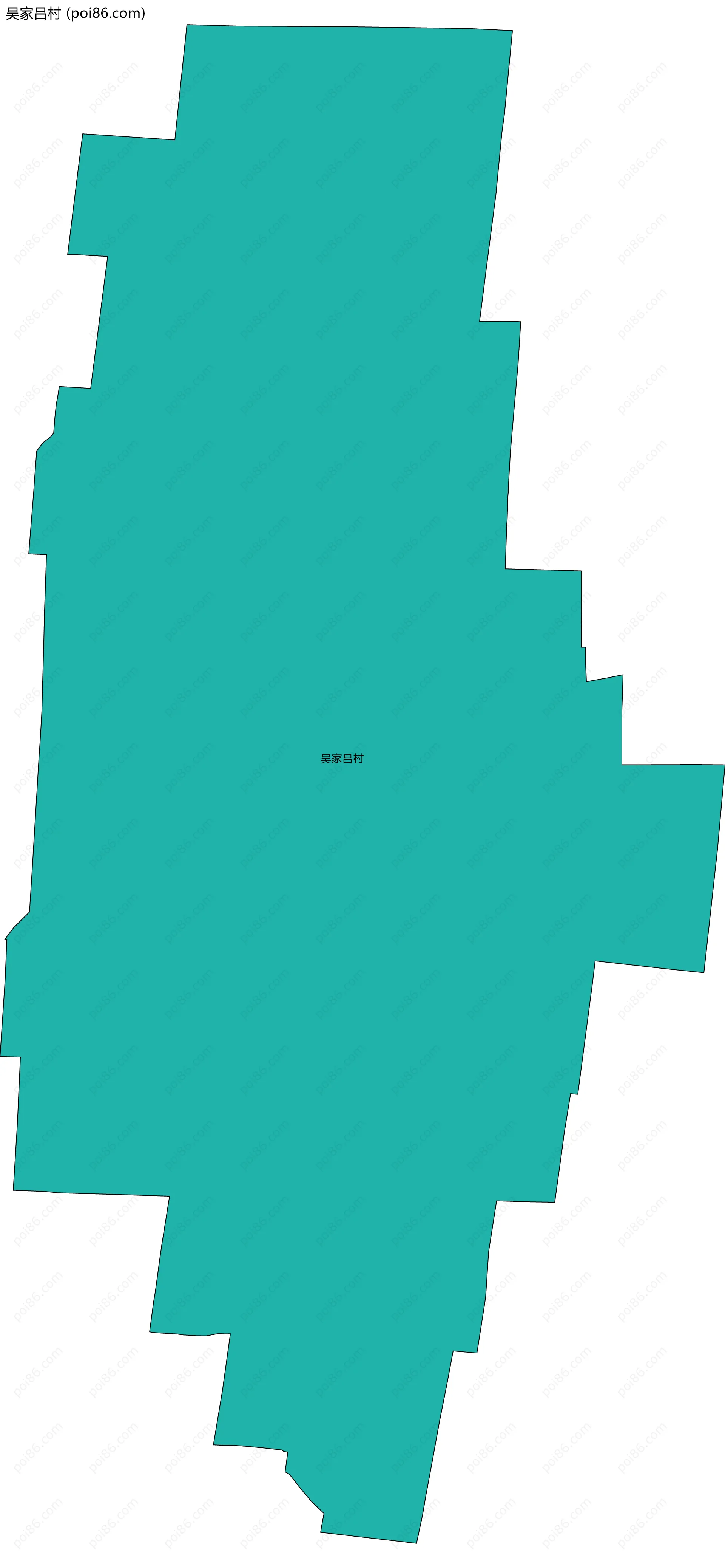 吴家吕村边界地图