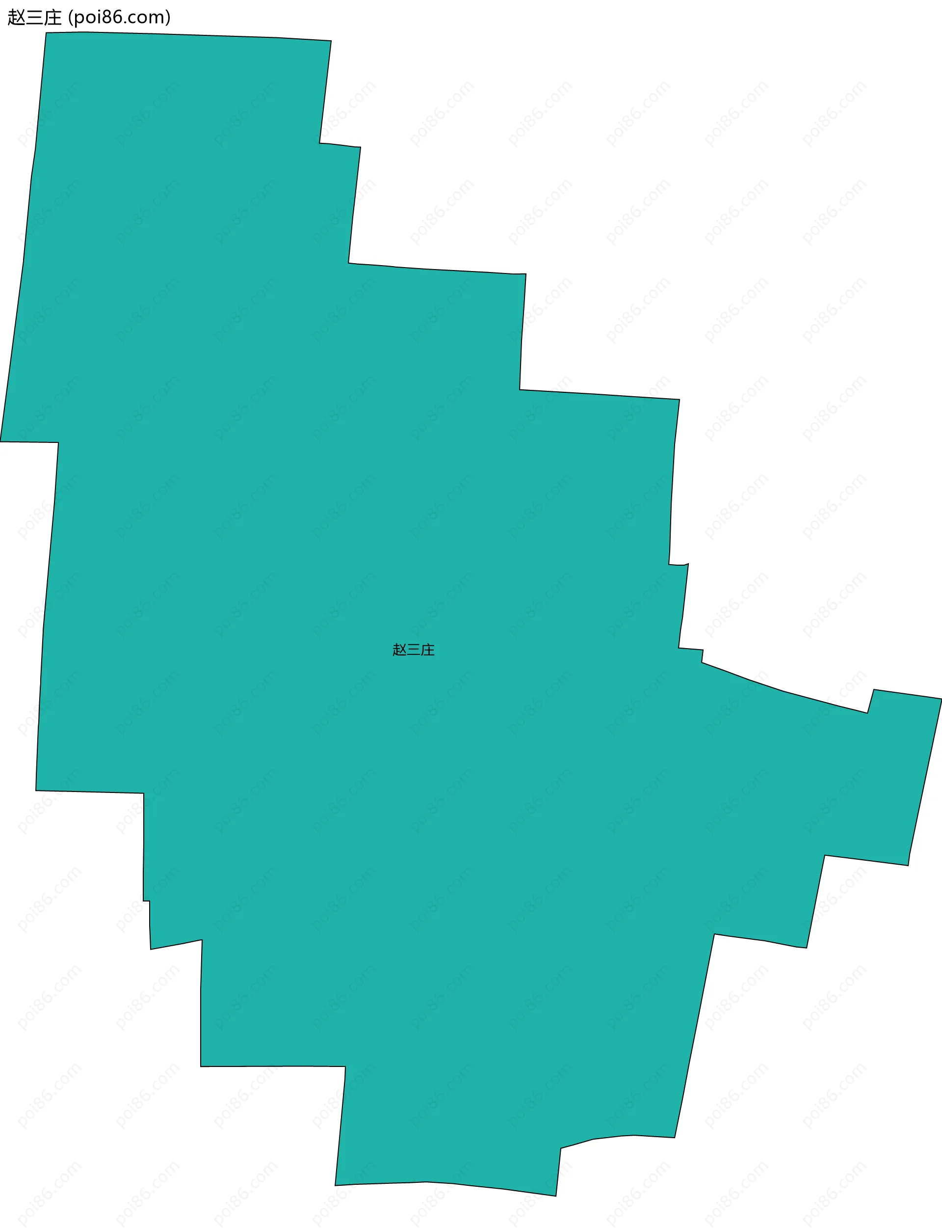 赵三庄边界地图