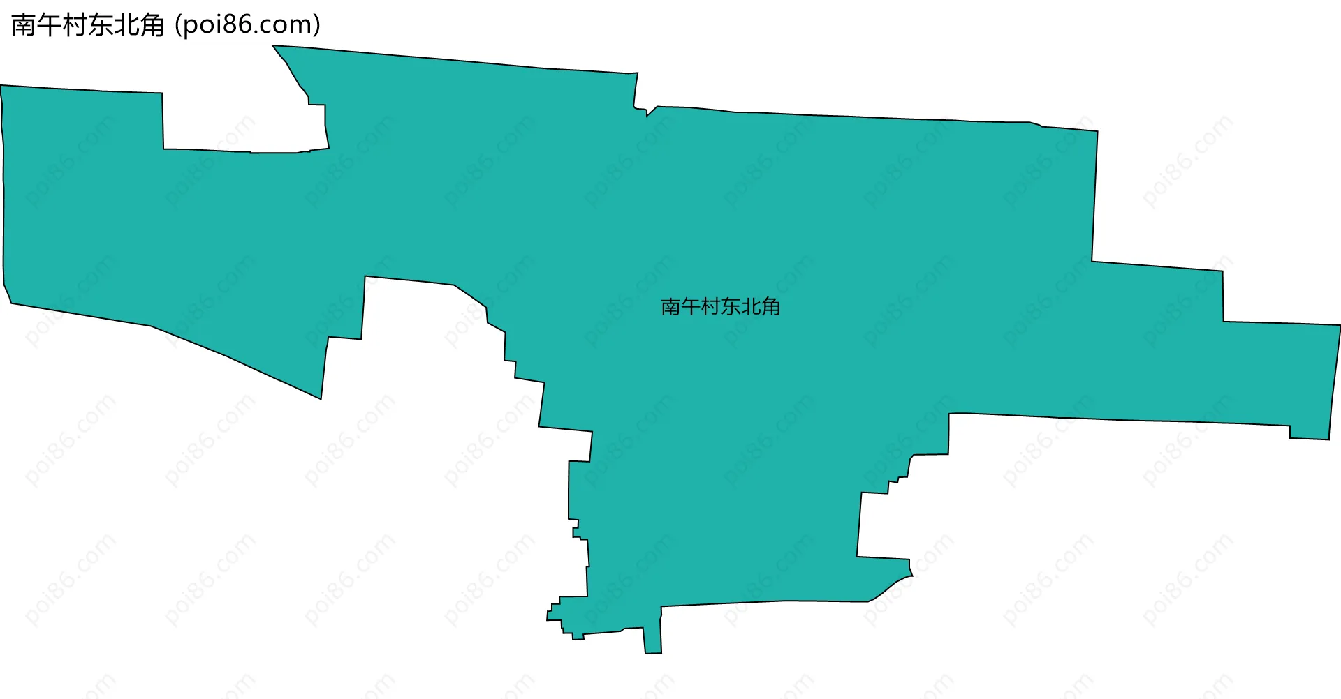 南午村东北角边界地图