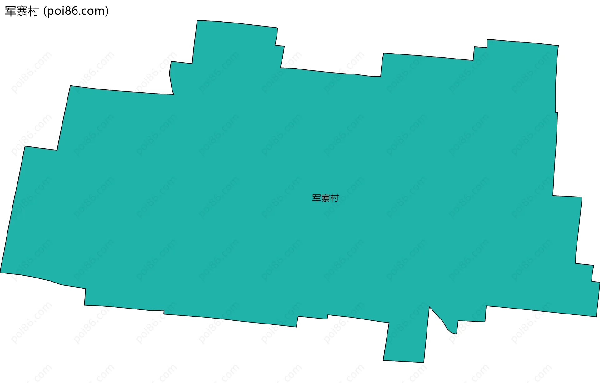 军寨村边界地图