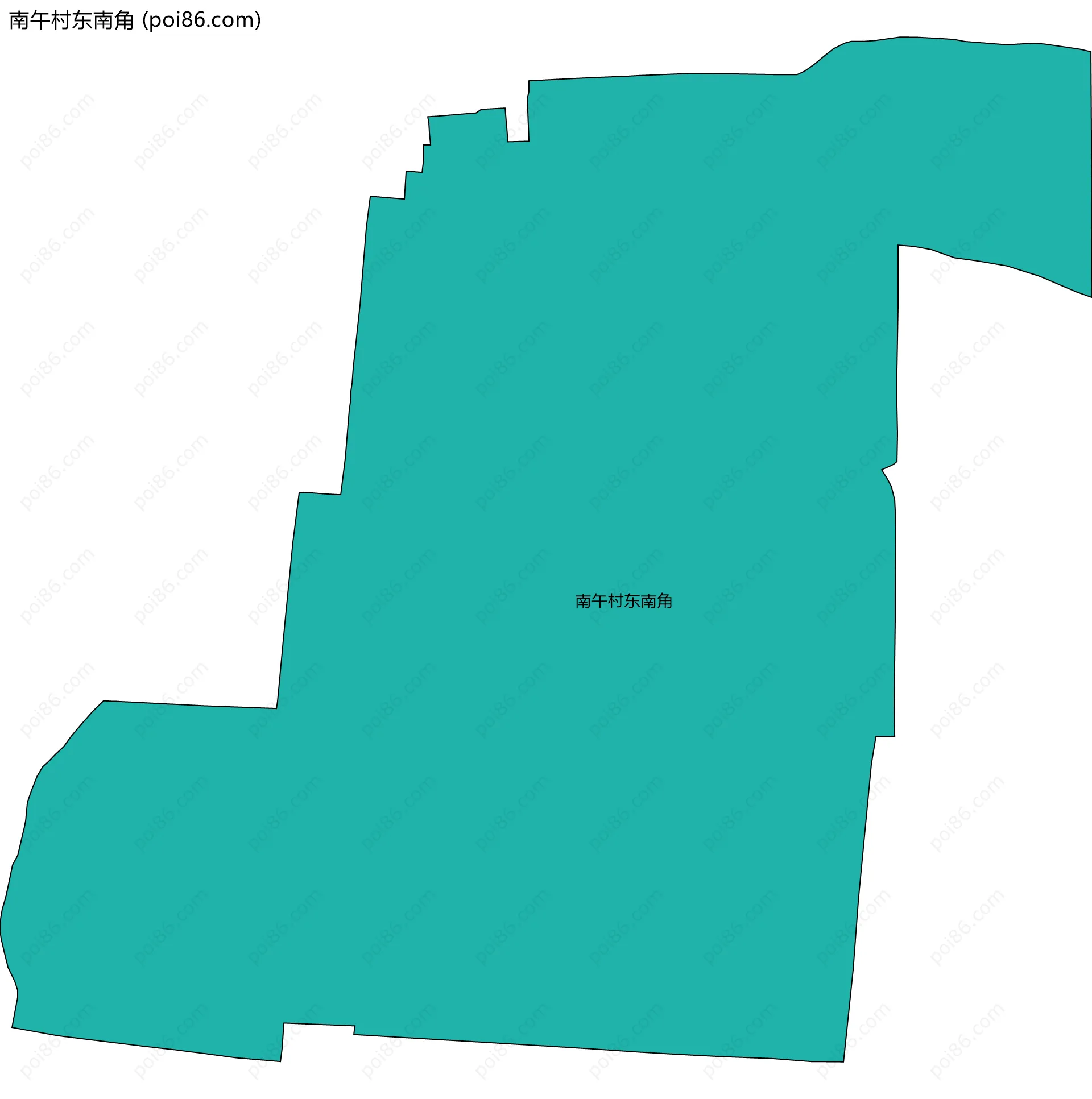 南午村东南角边界地图