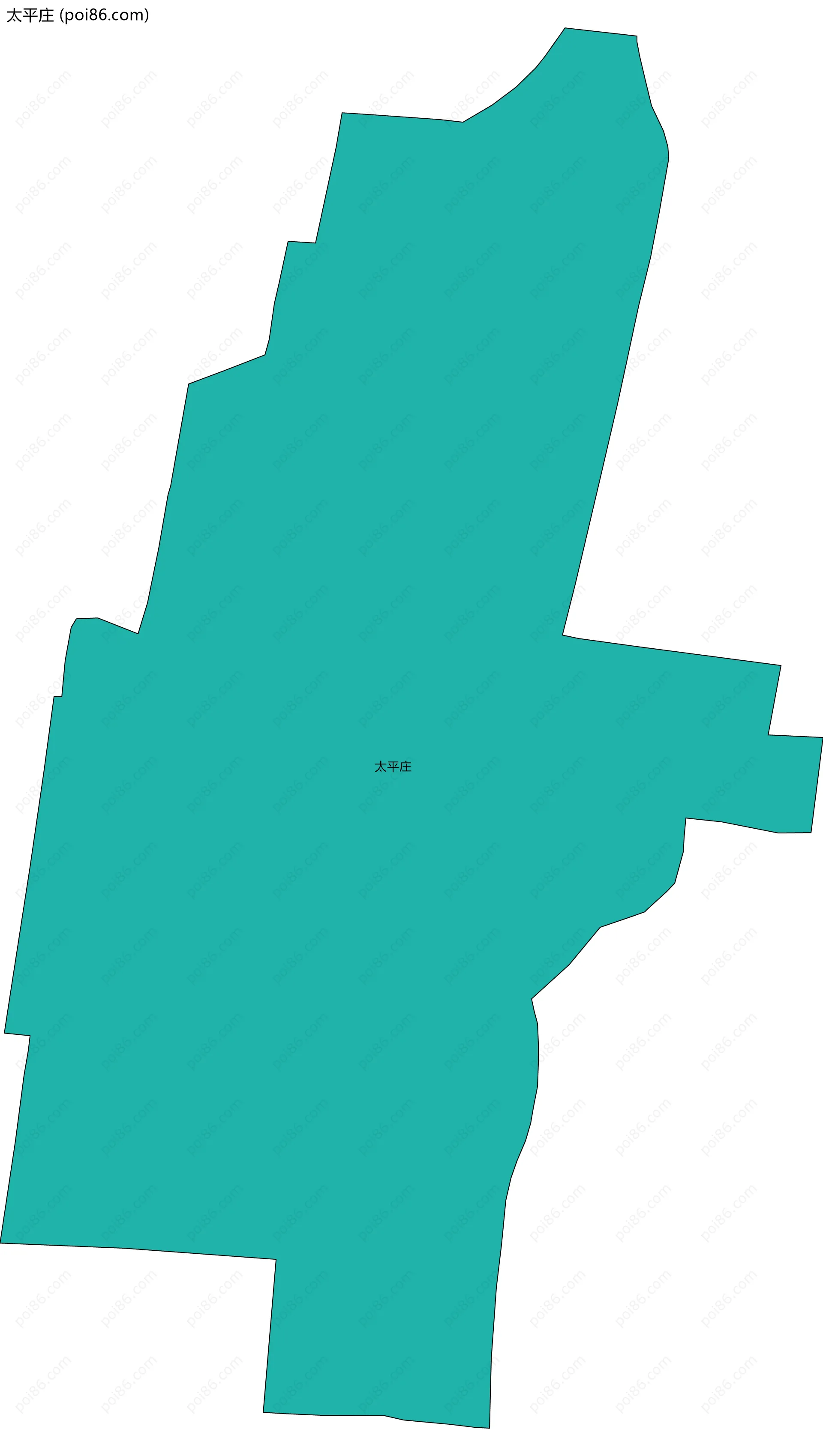 太平庄边界地图