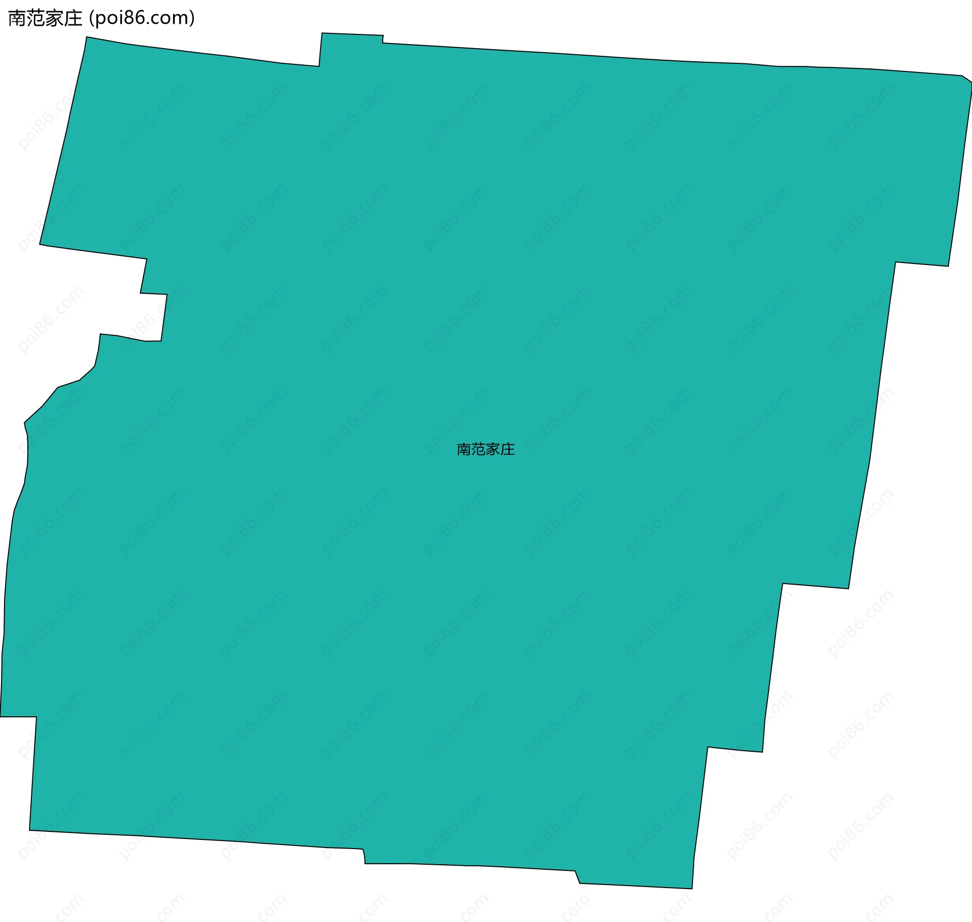 南范家庄边界地图